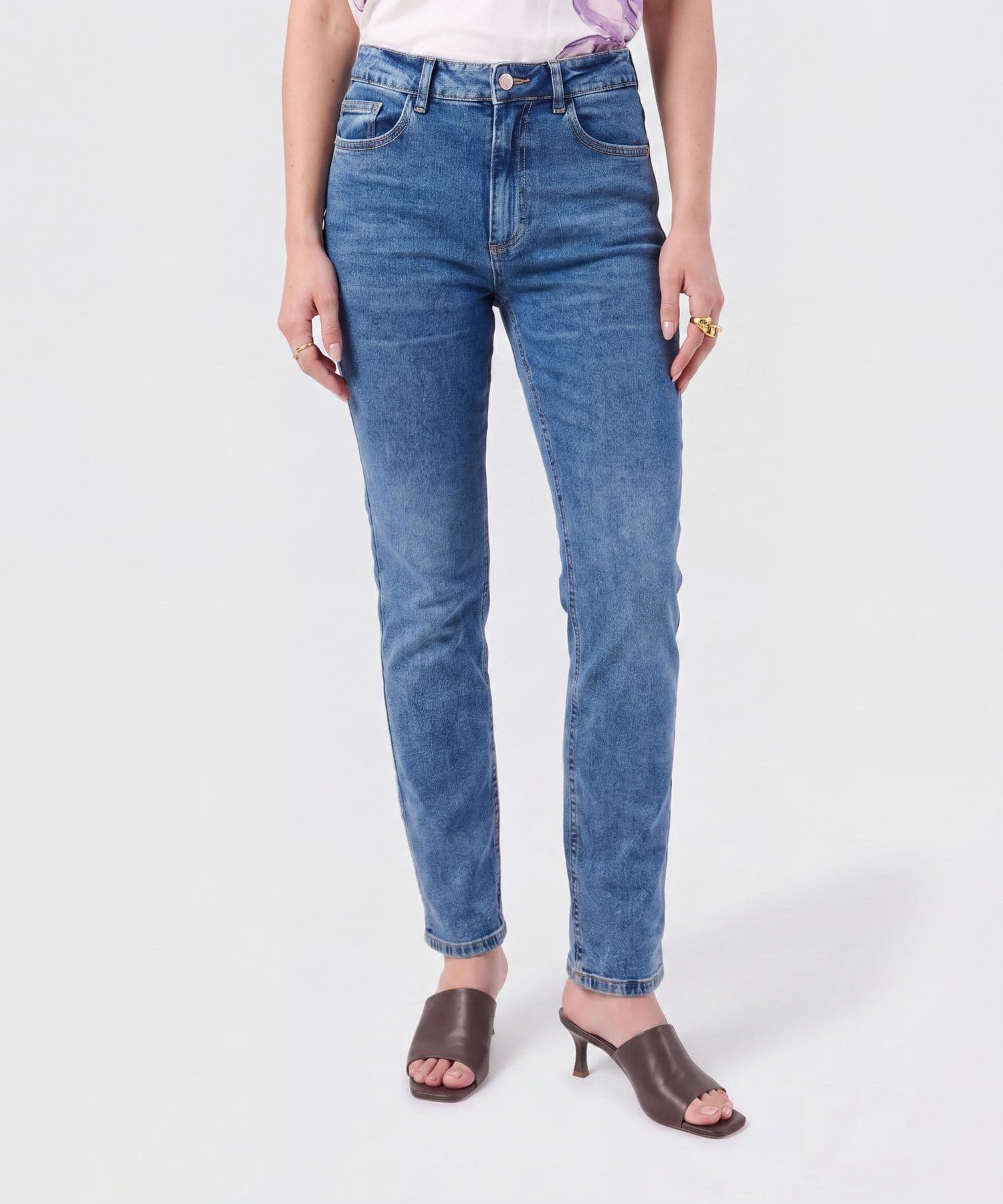 Jean Elisa Fluido azul marino para mujer, vista principal
