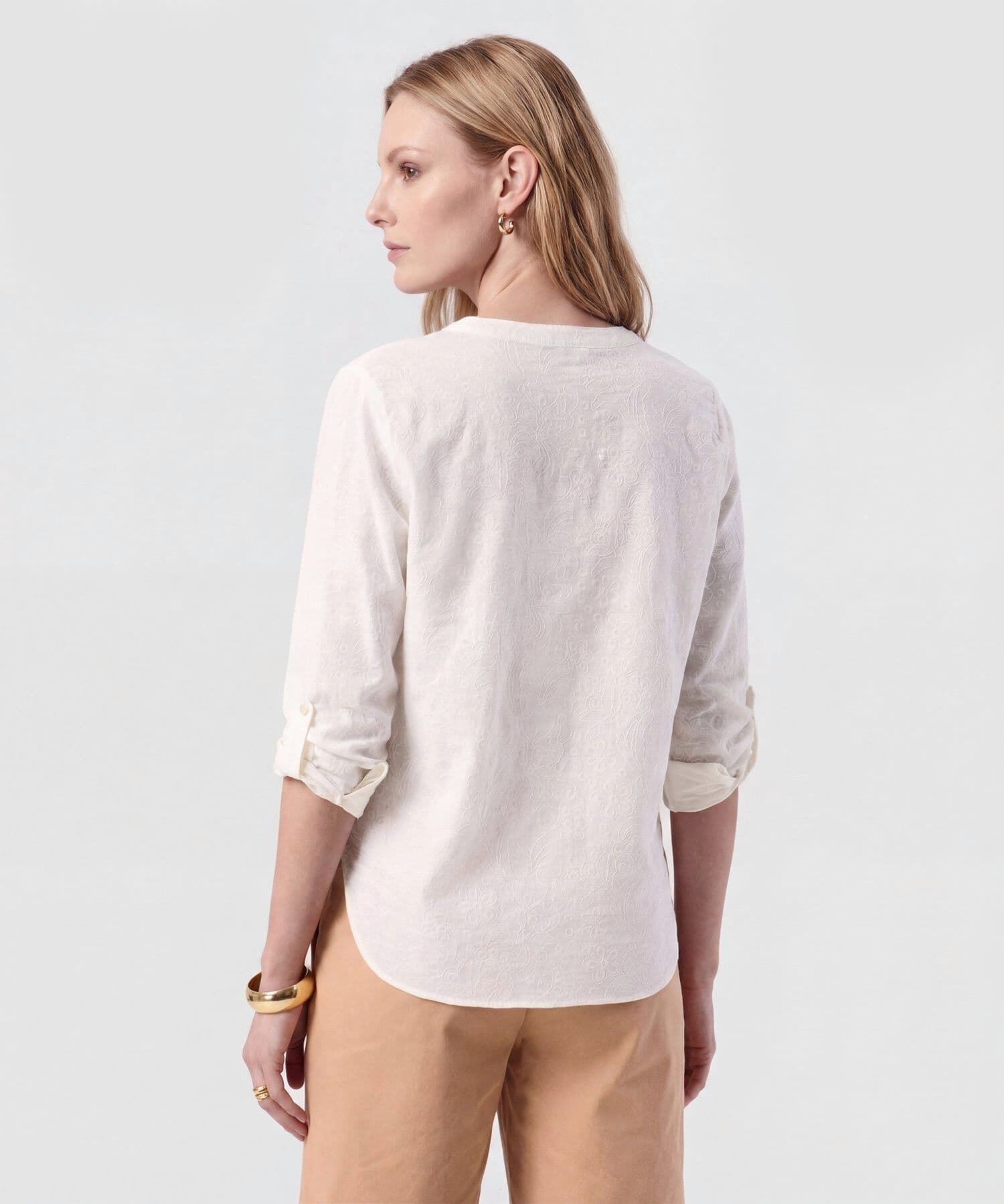 Blusa Granada Esencial blanco para mujer, vista 4