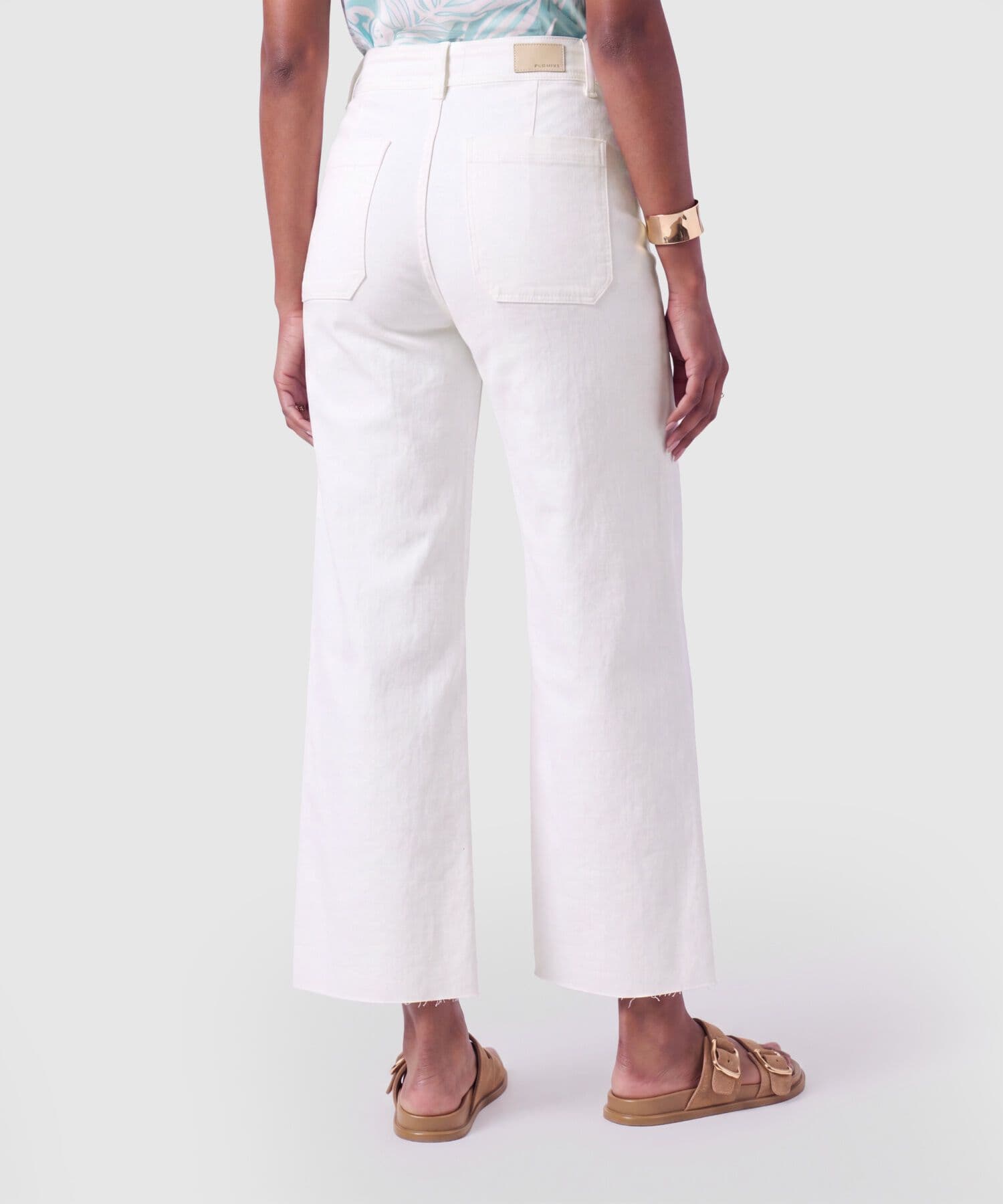 Jean Orquídea Texturizado blanco para mujer, vista 4