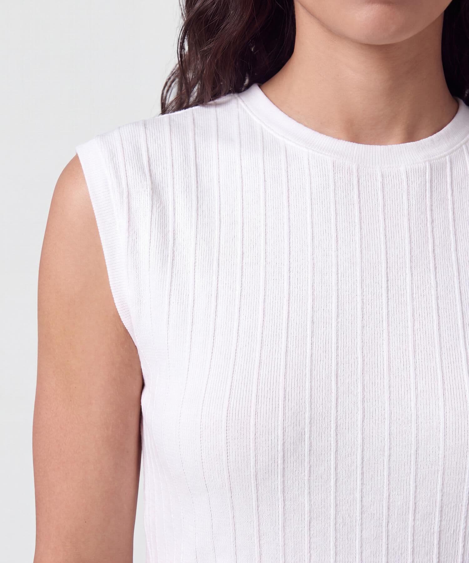 Camiseta Valentina Suave blanco para mujer, vista 3