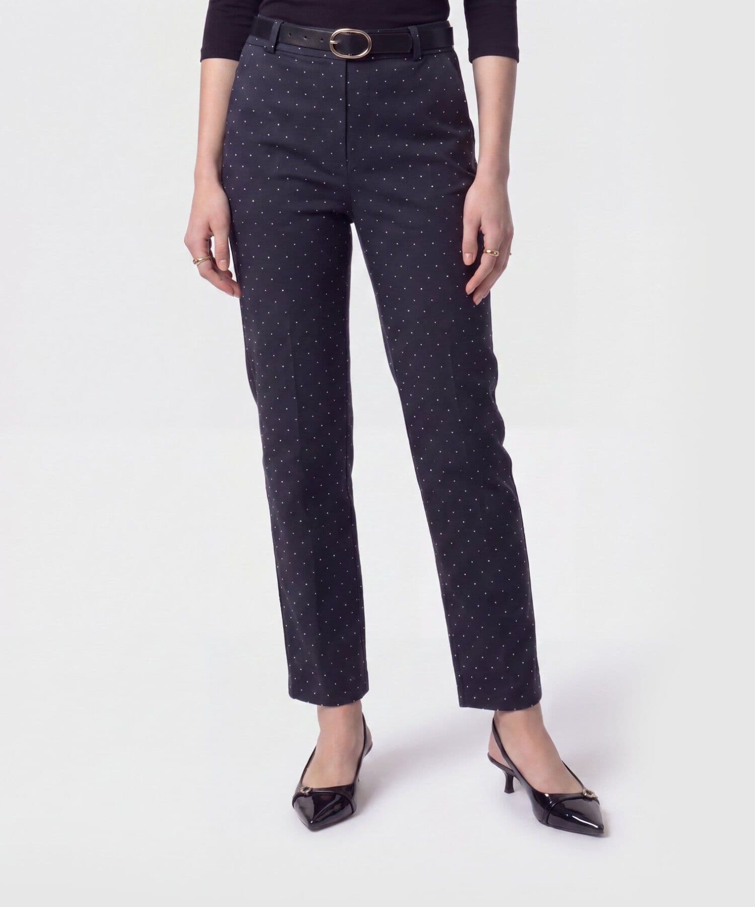 Pantalón Dalia Fluido negro para mujer, vista principal