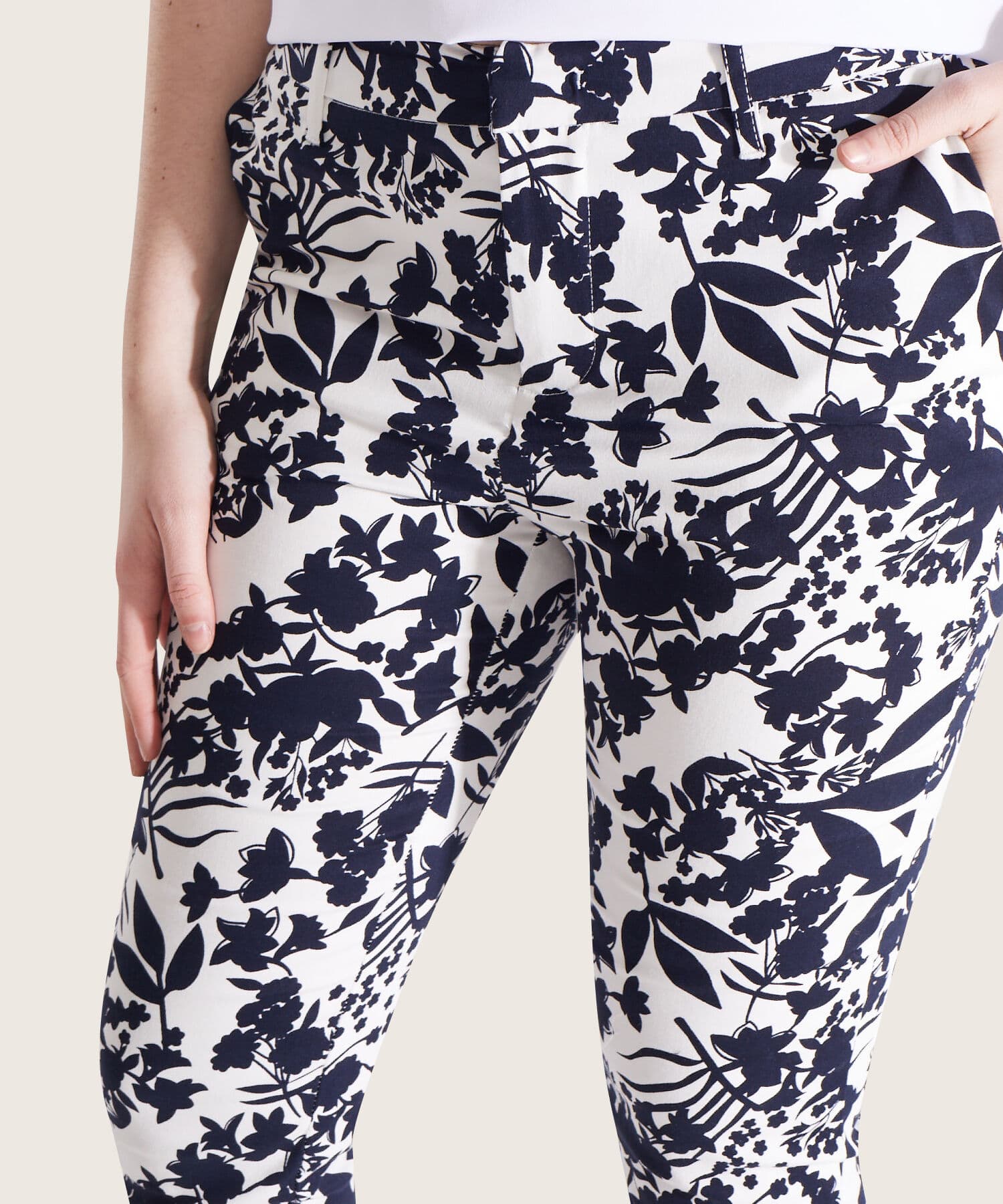 Pantalón Alba Natural blanco para mujer, vista 3