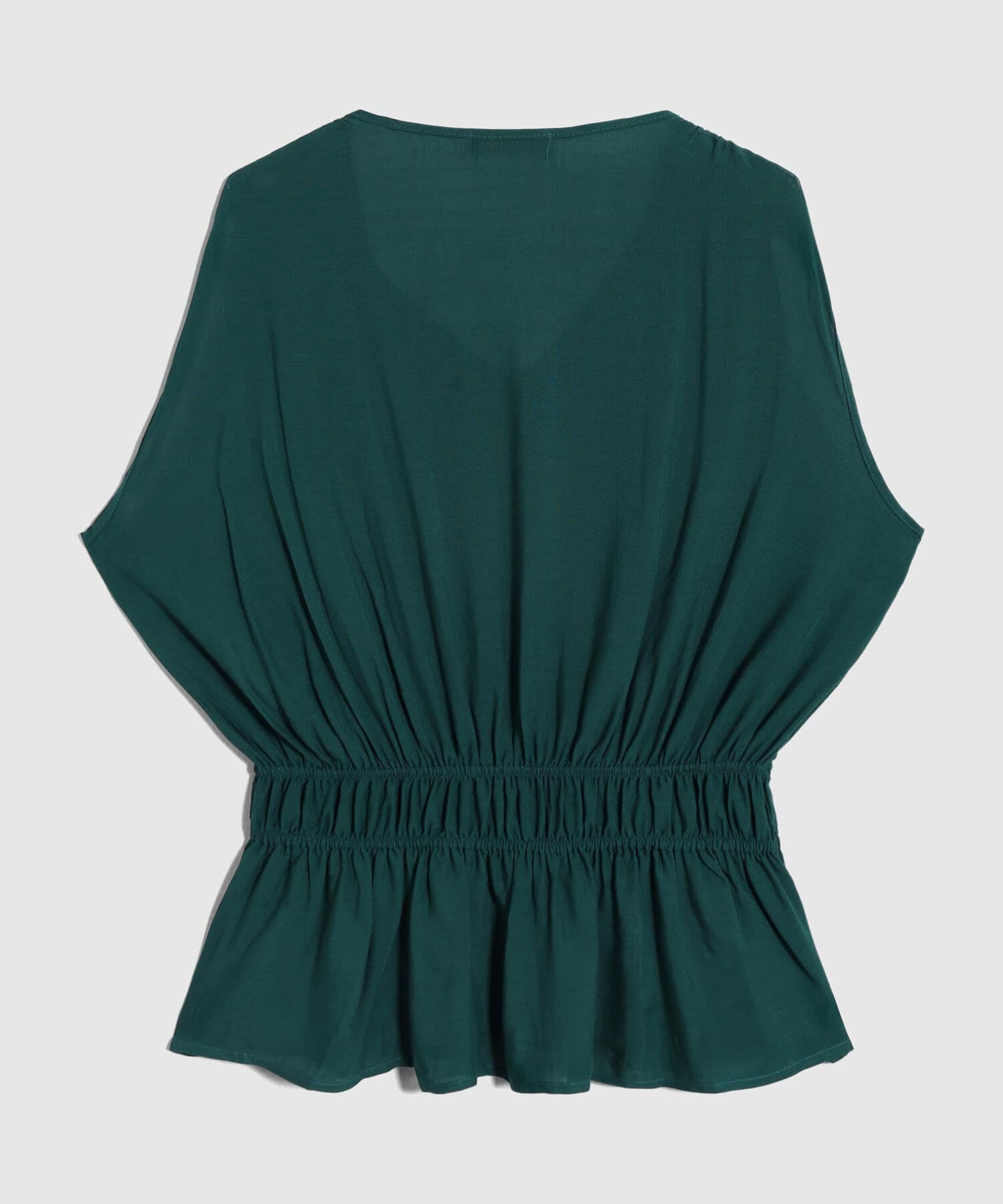 Blusa Alba Edición Índigo verde oliva para mujer, vista 3