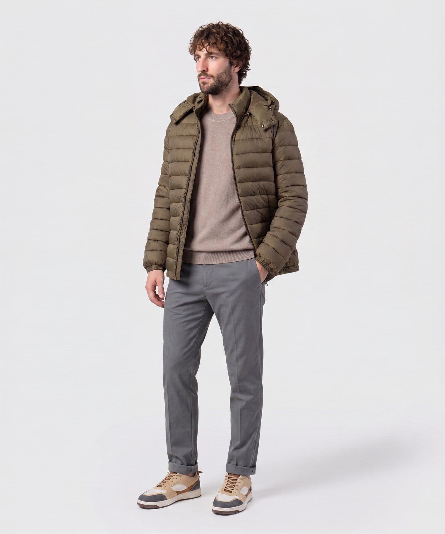 Chaqueta Granada de Viaje verde oliva para hombre, vista 2