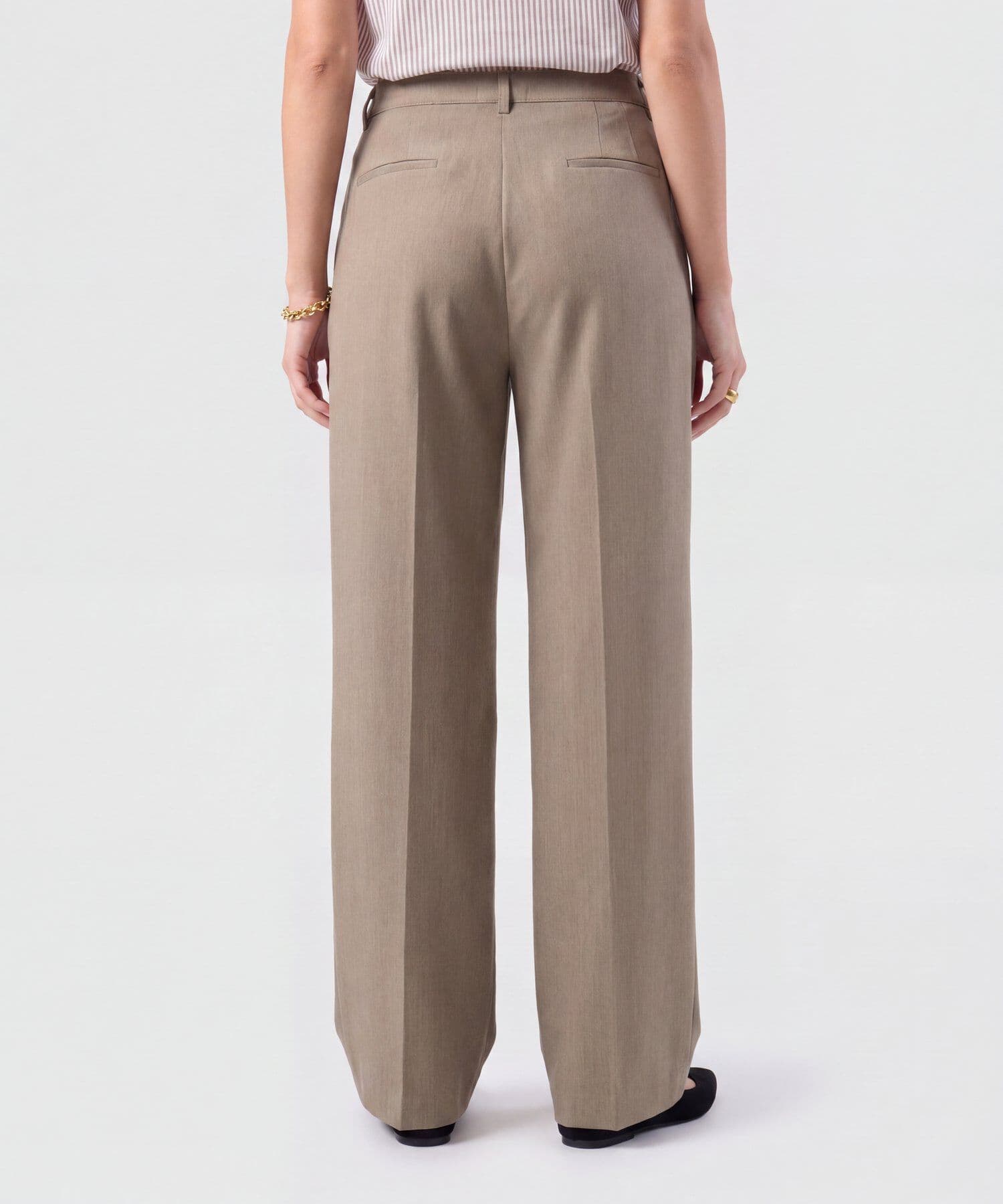 Pantalón Cauce Natural café para mujer, vista 4