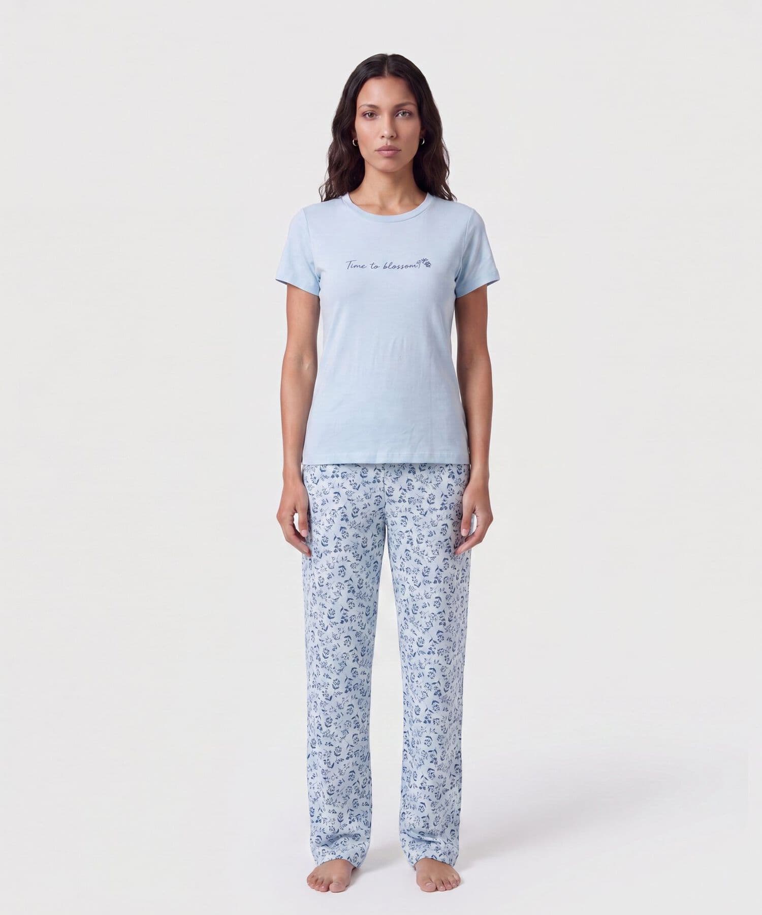 Camiseta Valle Urbano azul marino para mujer, vista principal