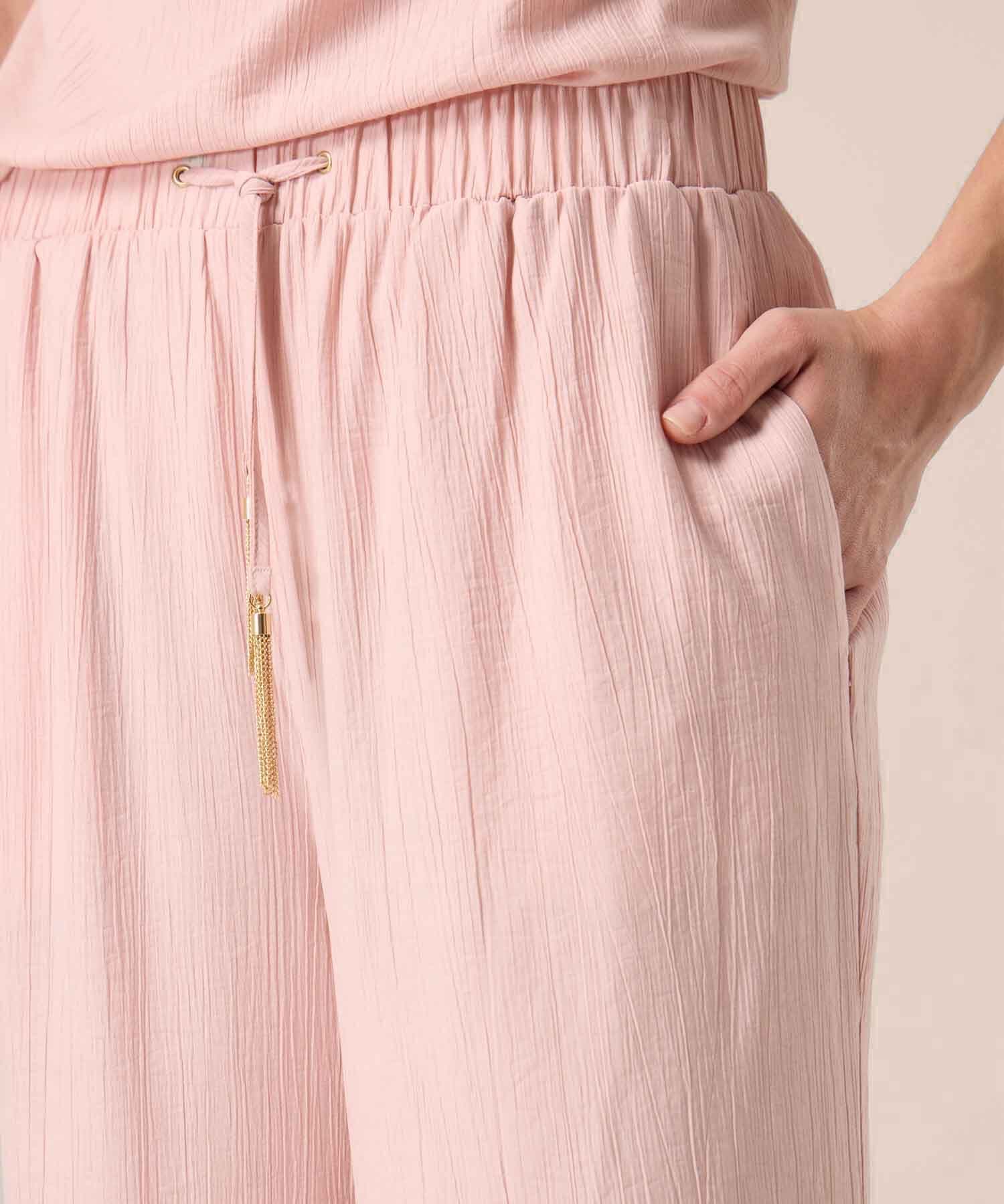 Pantalón Palma de Ciudad rosa empolvado para mujer, vista 3