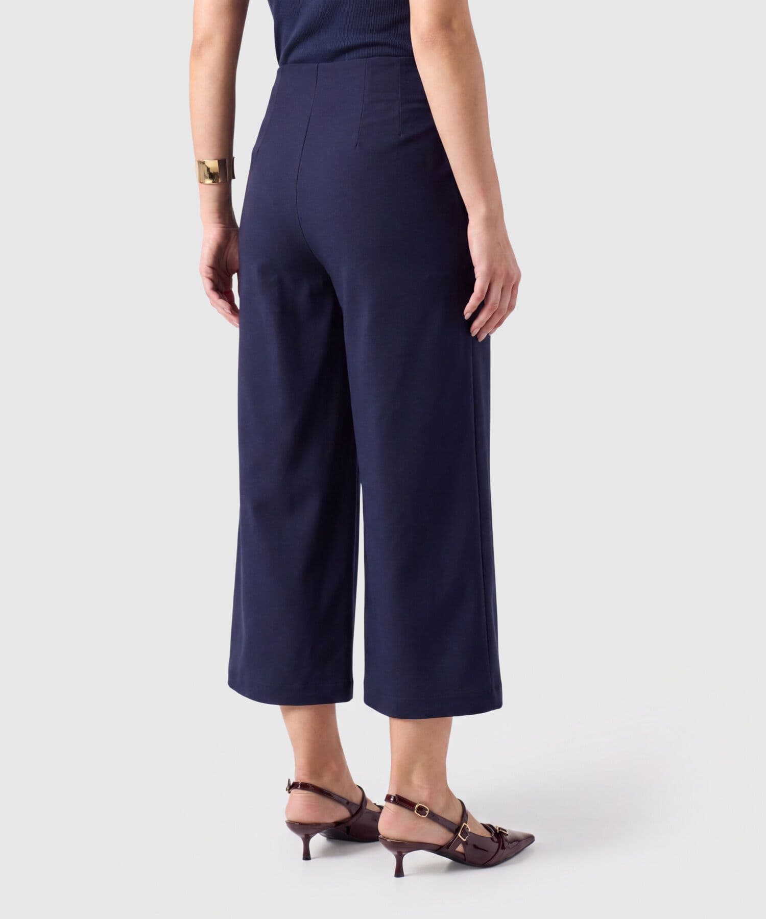 Pantalón Coral Contemporáneo azul marino para mujer, vista 4
