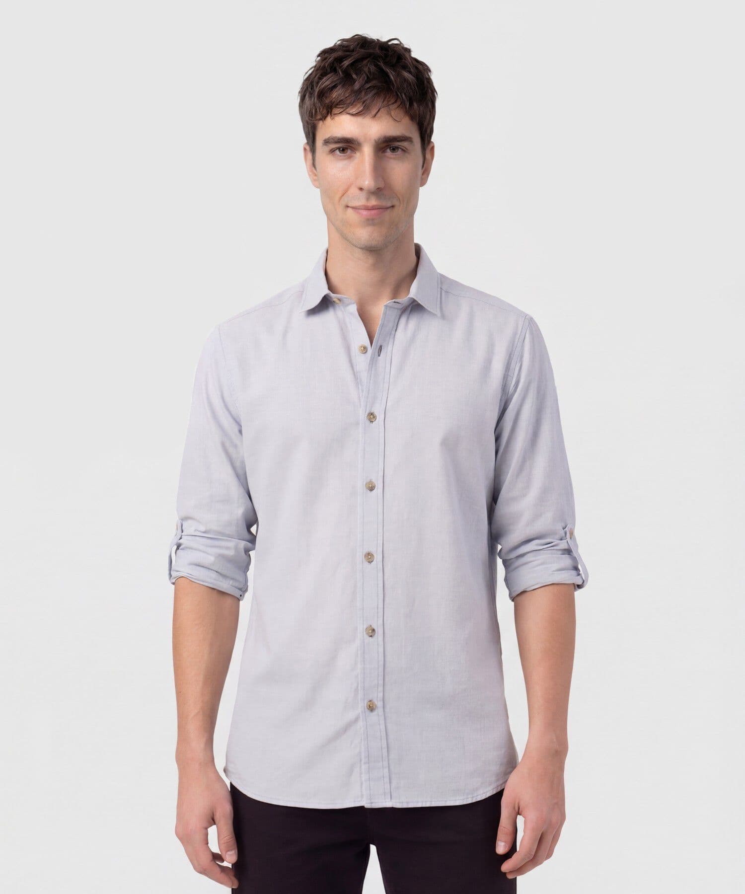 Camisa Flora Ligero azul marino para hombre, vista principal