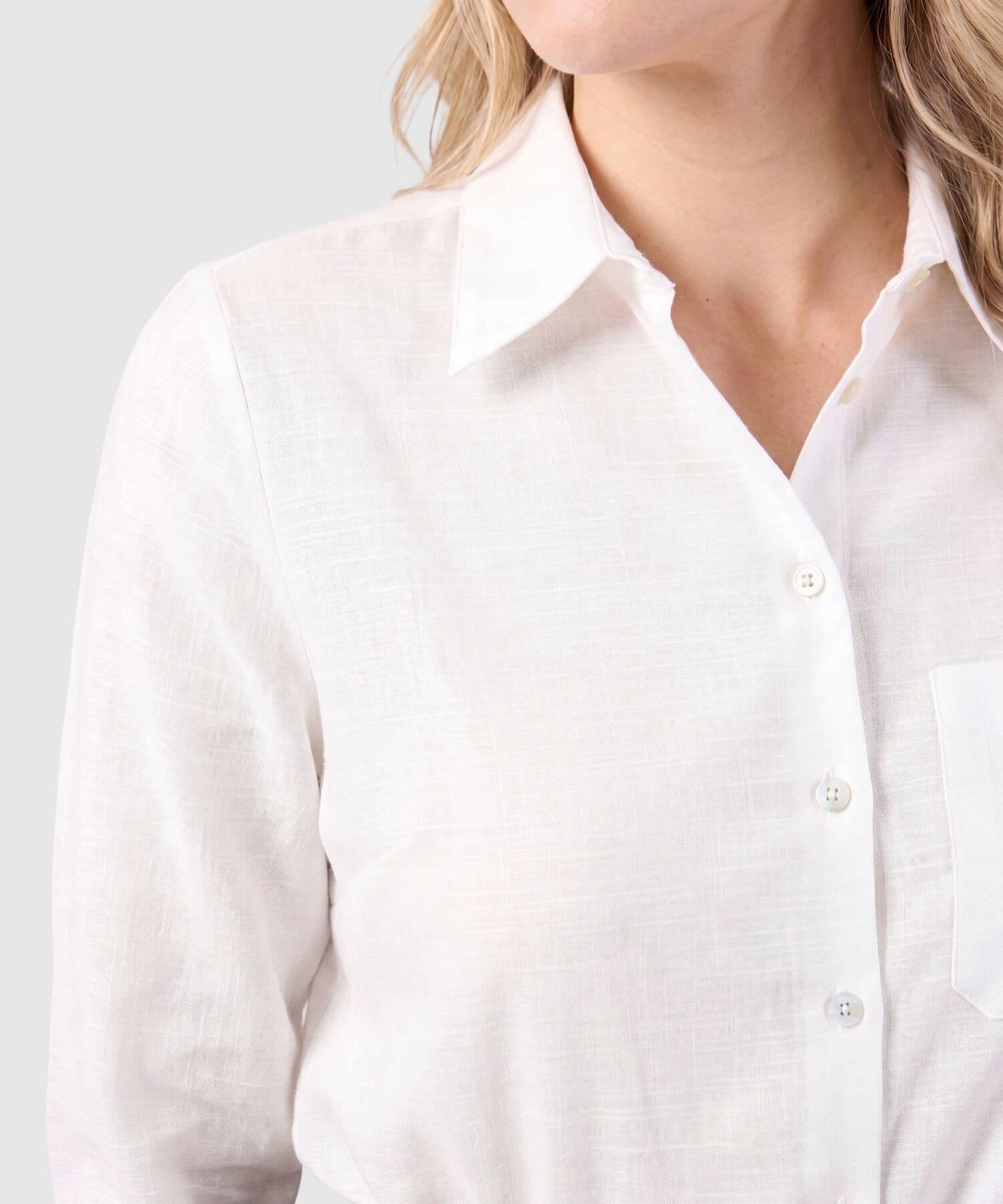 Camisa Niebla de Día blanco para mujer, vista 3
