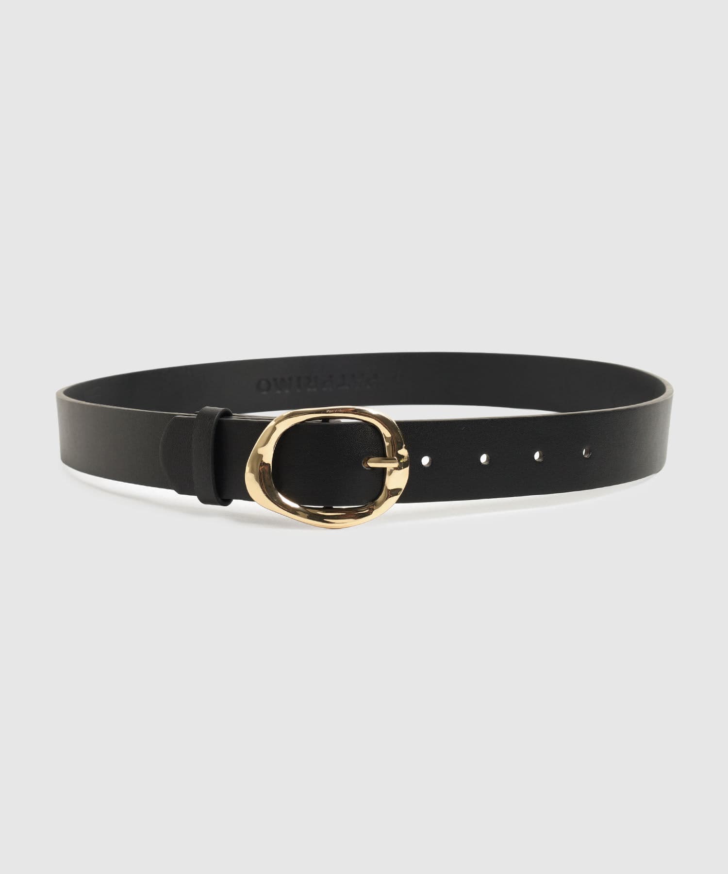 Cinturón Violeta Minimalista negro para mujer, vista principal