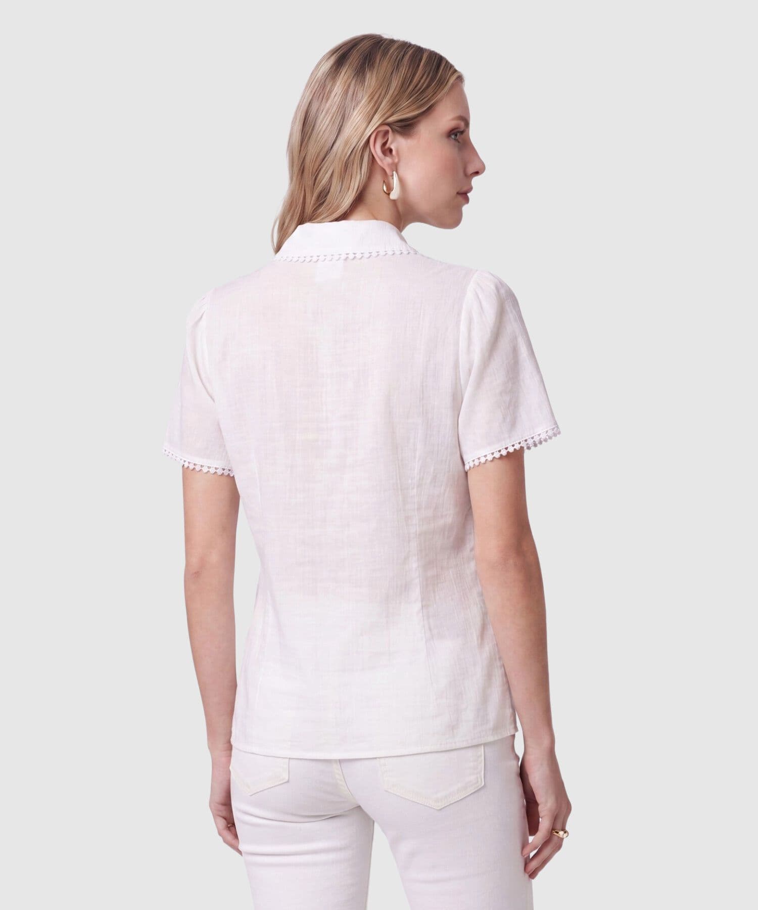 Camisa Emilia Relajado blanco para mujer, vista 4