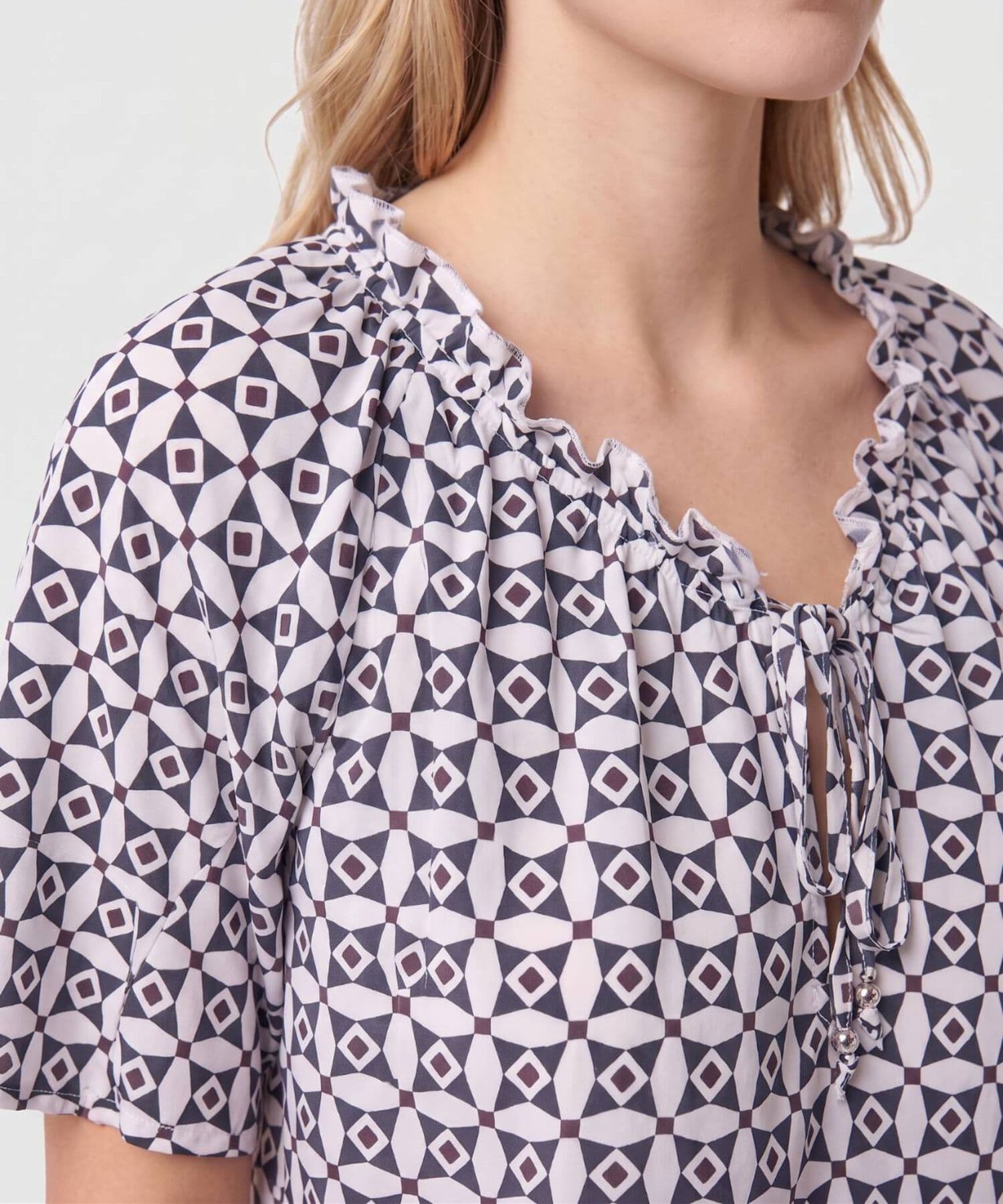 Blusa Azahar Ligero blanco para mujer, vista 3