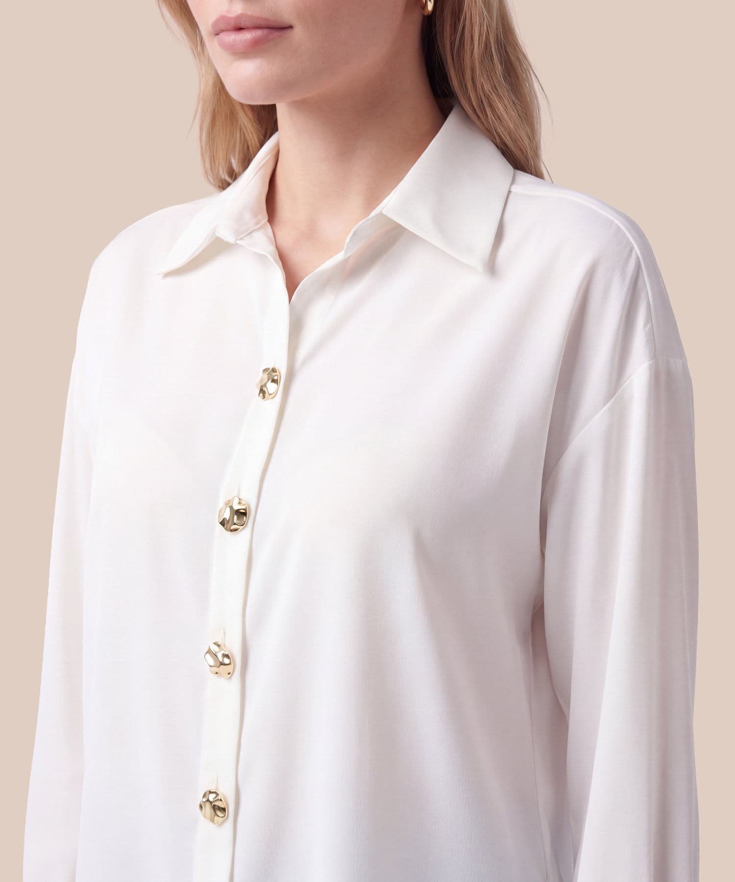 Camisa Cauce de Noche blanco para mujer, vista 3