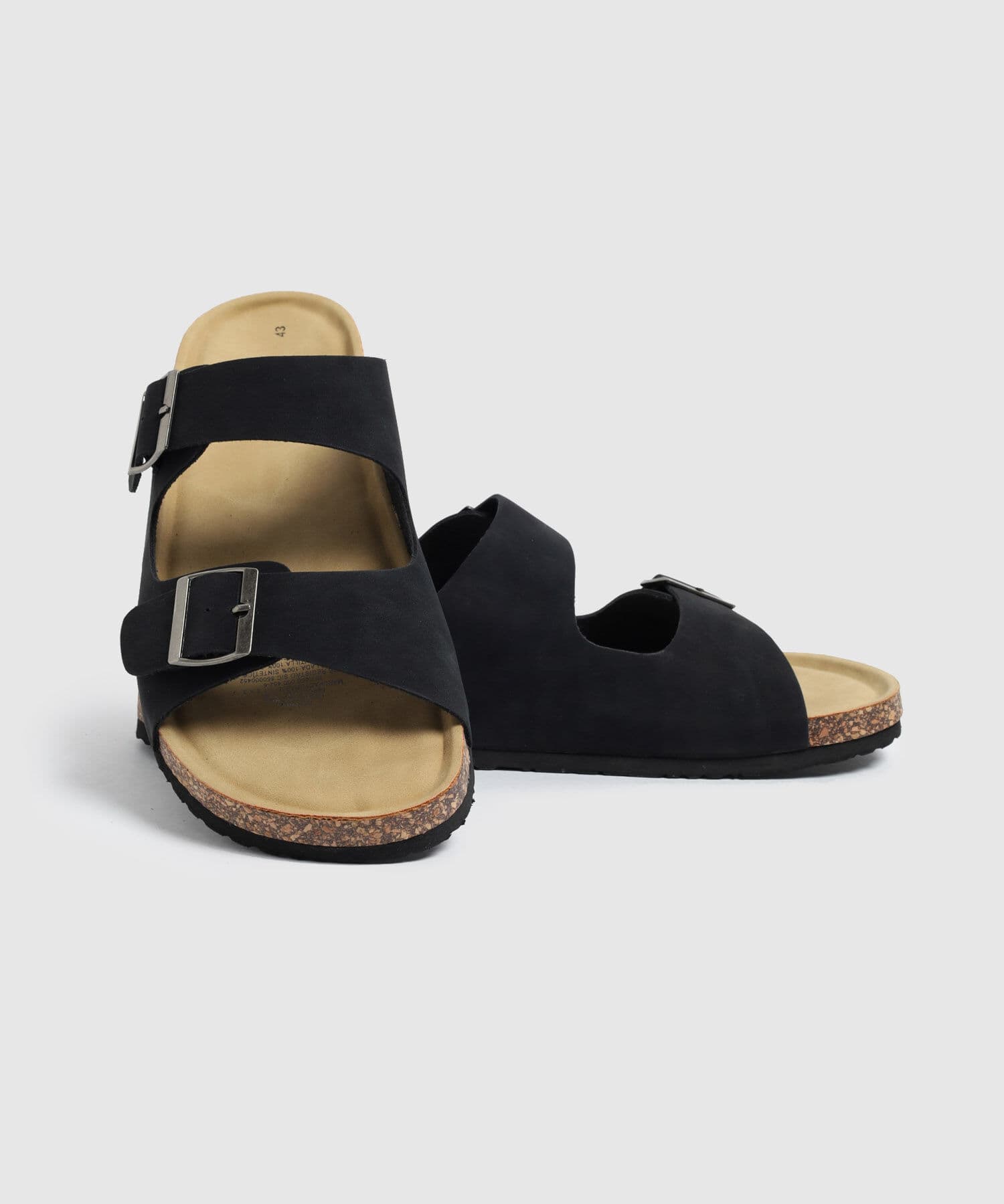 Sandalia Celeste Relajado negro para hombre, vista 4