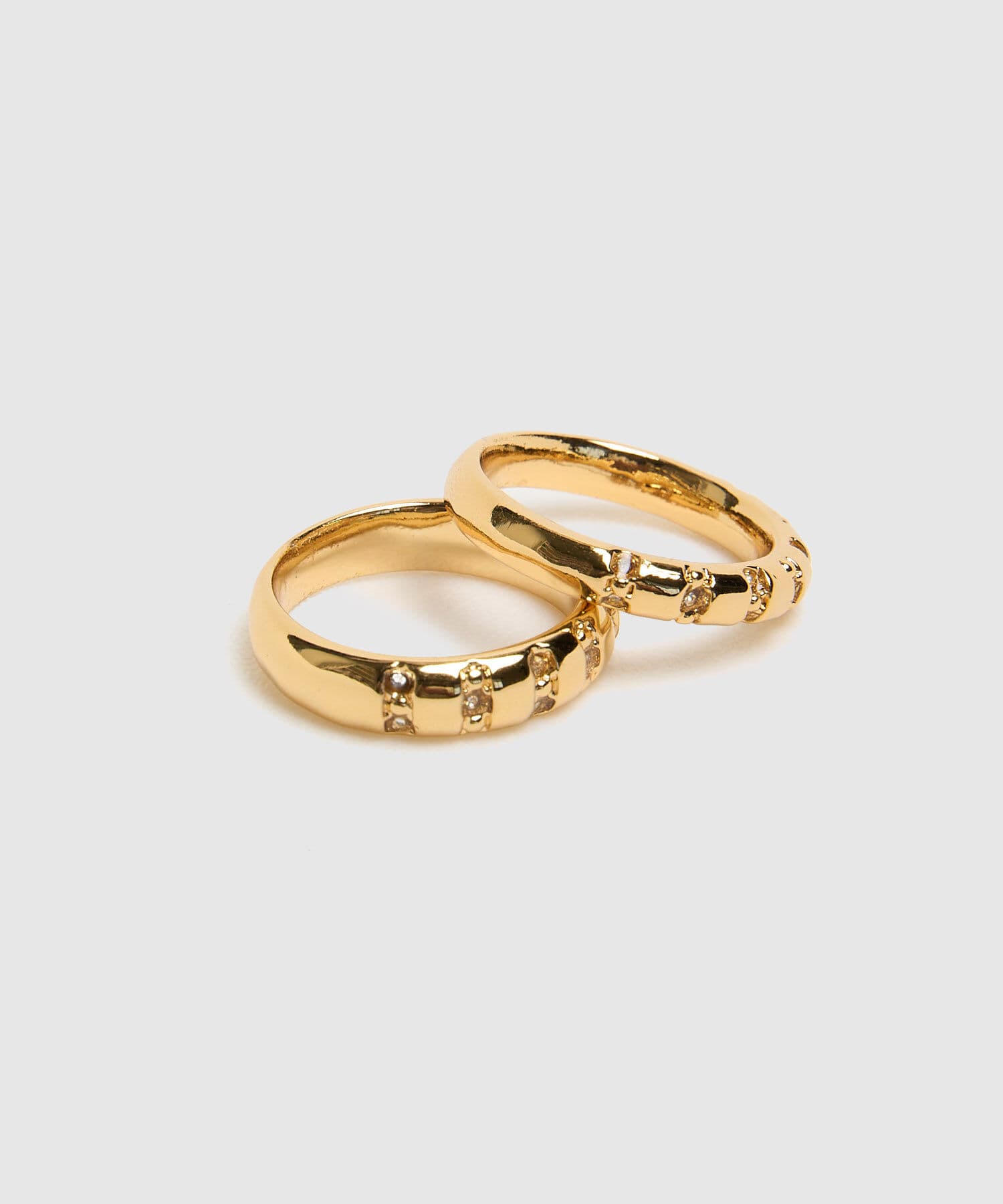 Anillo Palma Fluido dorado para mujer, vista 2
