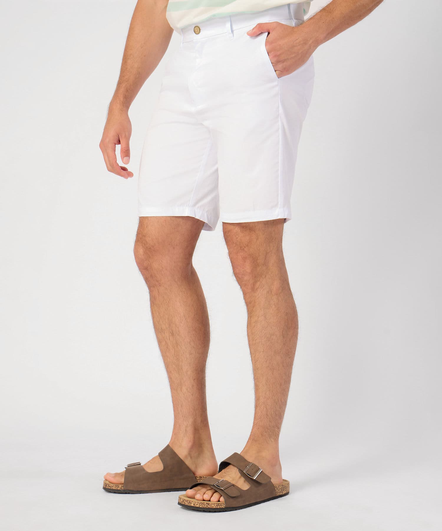 Bermuda Palma Esencial blanco para hombre, vista principal