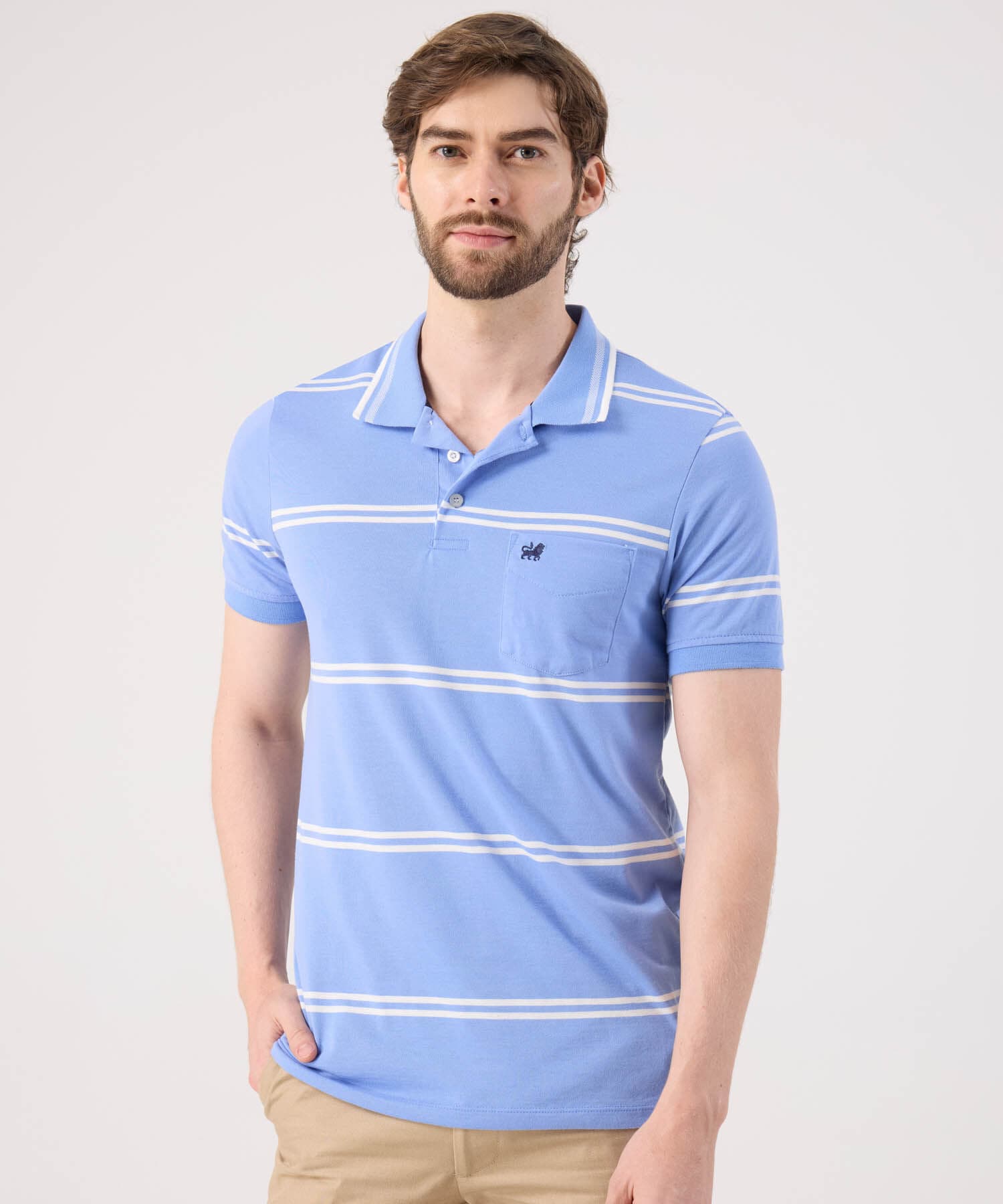 Polo Laguna Fluido azul marino para hombre, vista principal