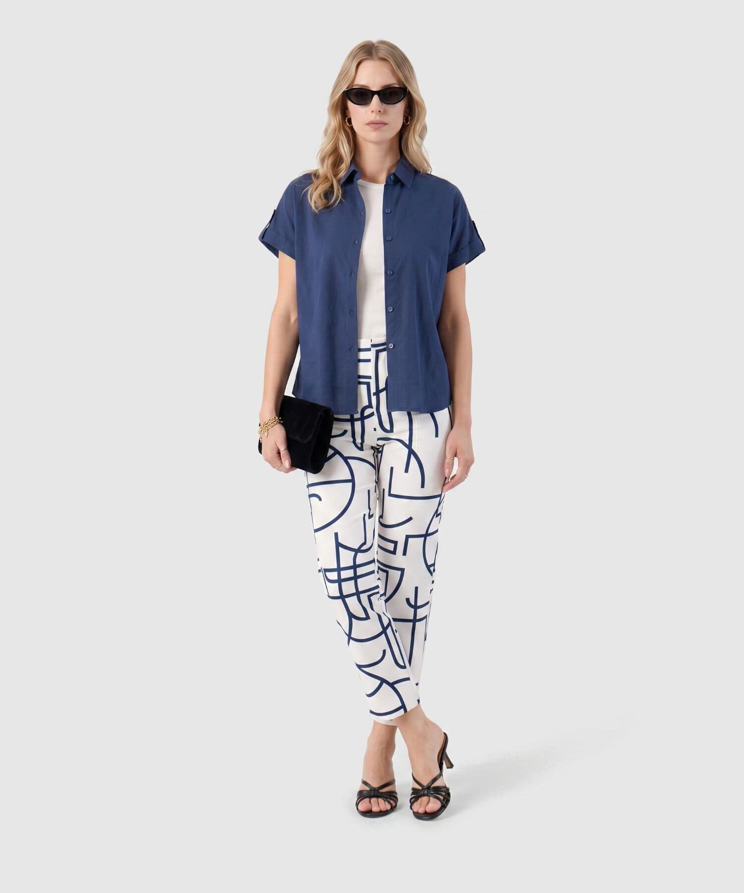 Pantalón Palma Sastre blanco para mujer, vista 2