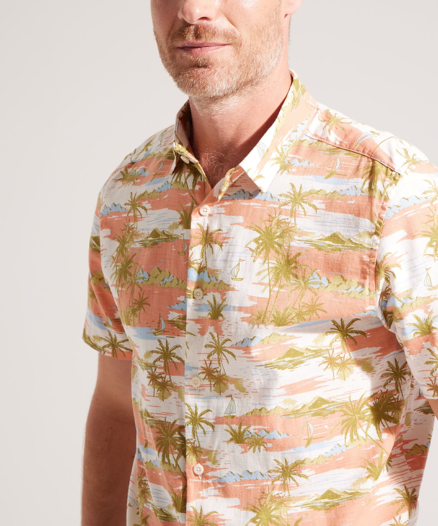 Camisa Oliva Edición Índigo naranja para hombre, vista 2