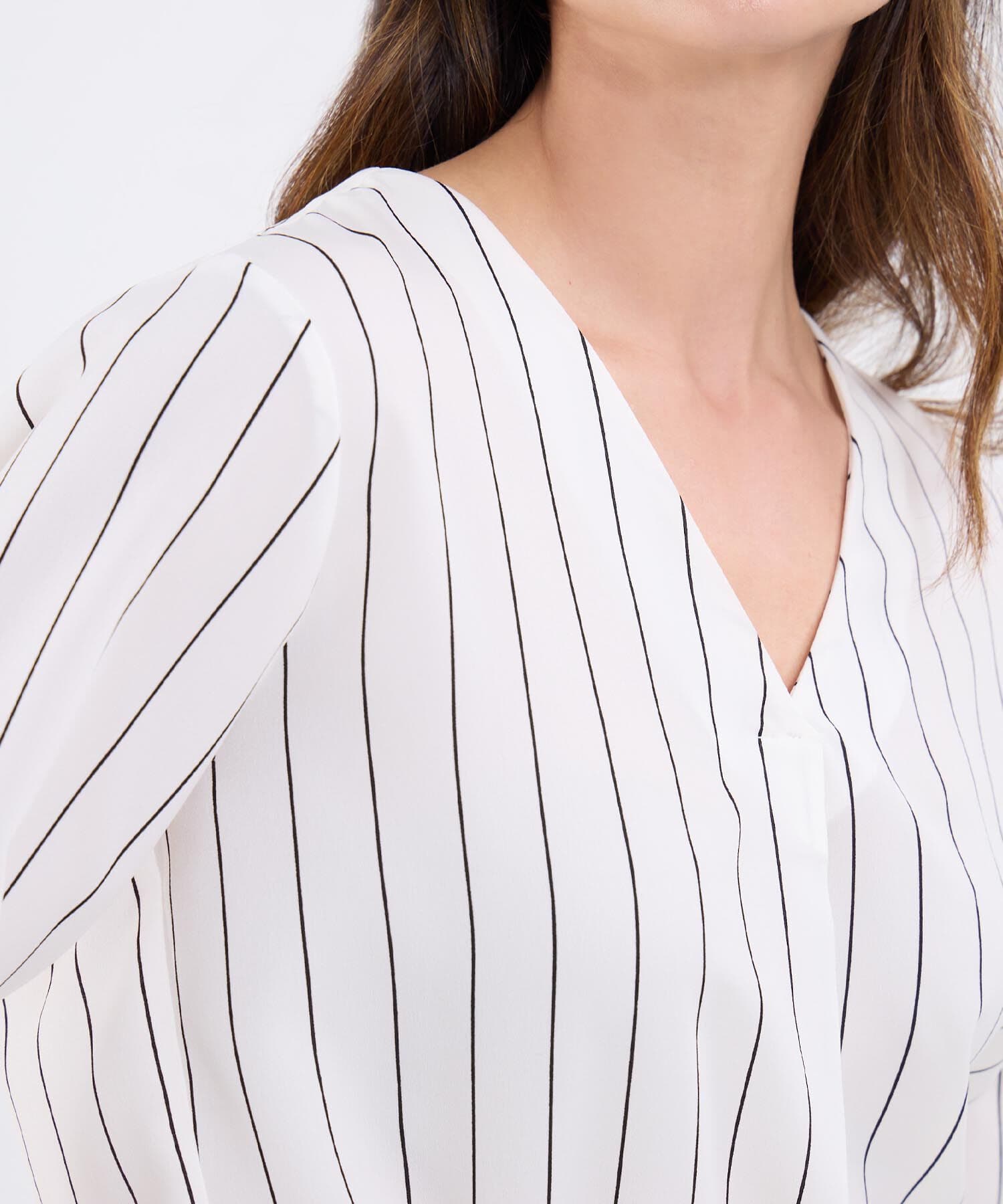 Blusa Palma Natural blanco para mujer, vista 3