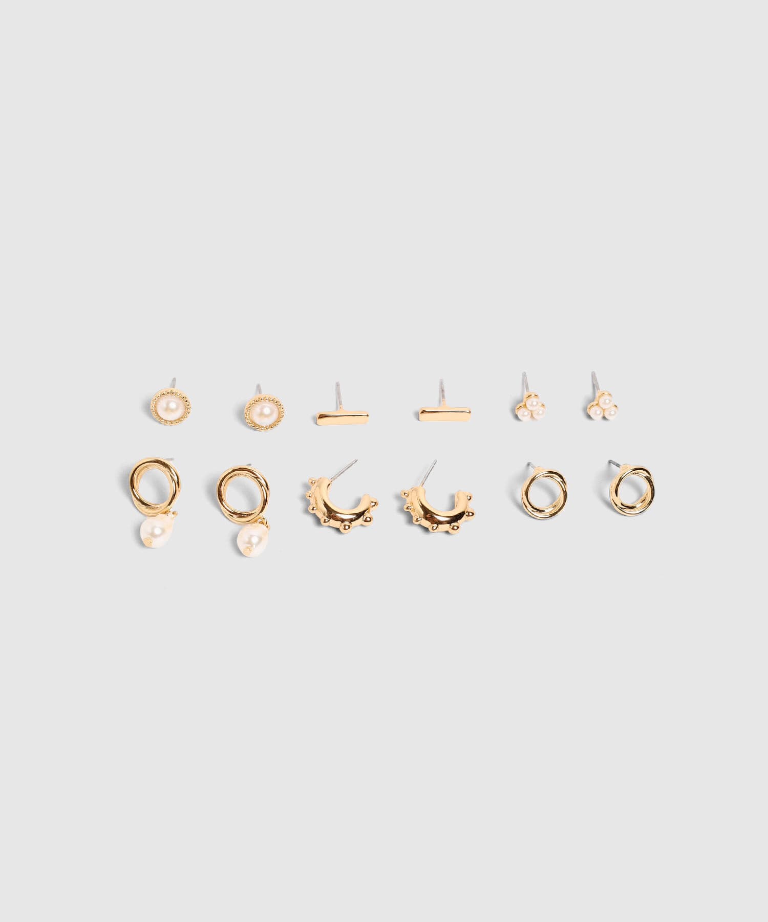 Aretes Emilia Ligero dorado para mujer, vista principal