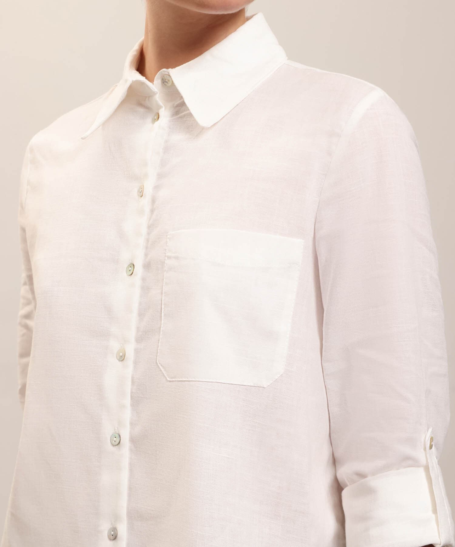 Camisa Cobalto de Noche blanco para mujer, vista 3