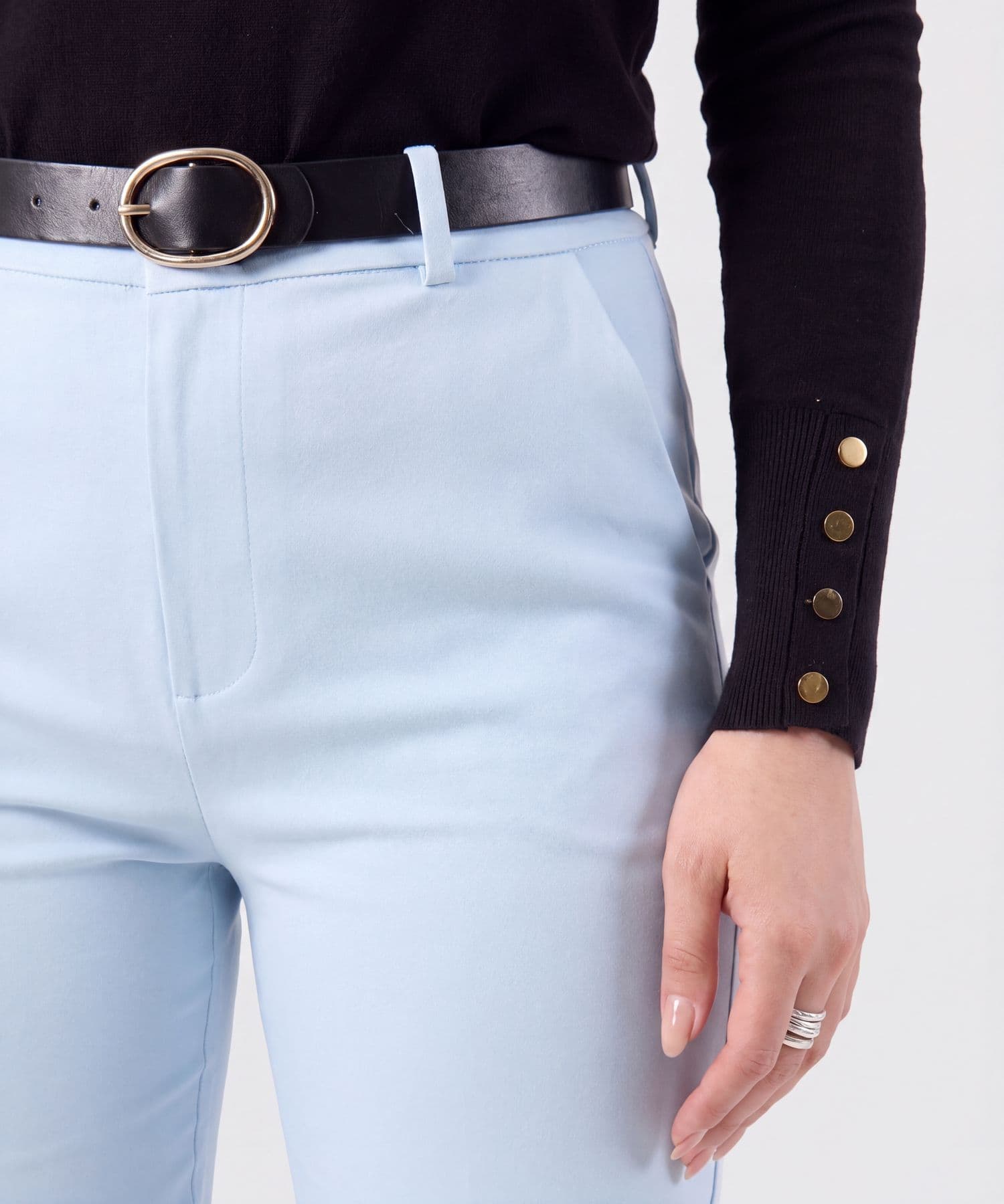Pantalón Cedro Texturizado azul marino para mujer, vista 3