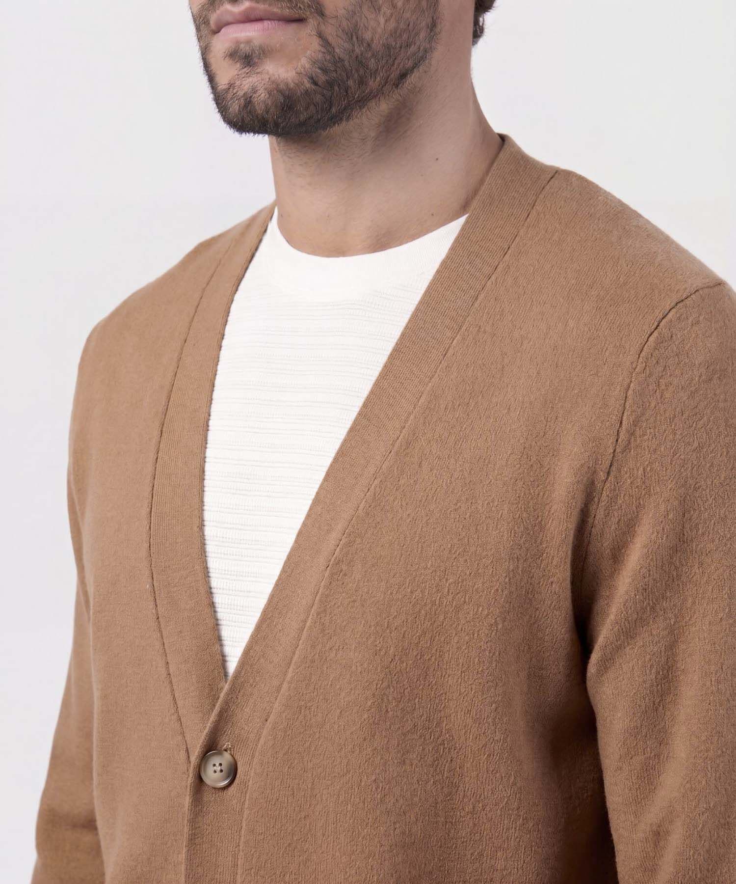 Buzo Brisa Suave café para hombre, vista 5