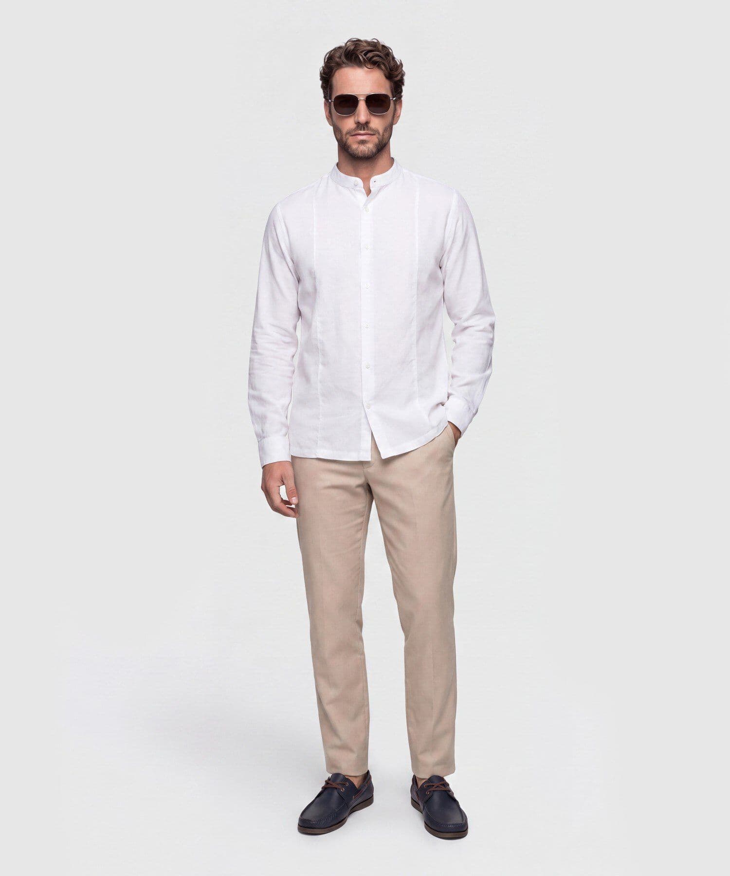 Camisa Candelaria de Viaje blanco para hombre, vista 2