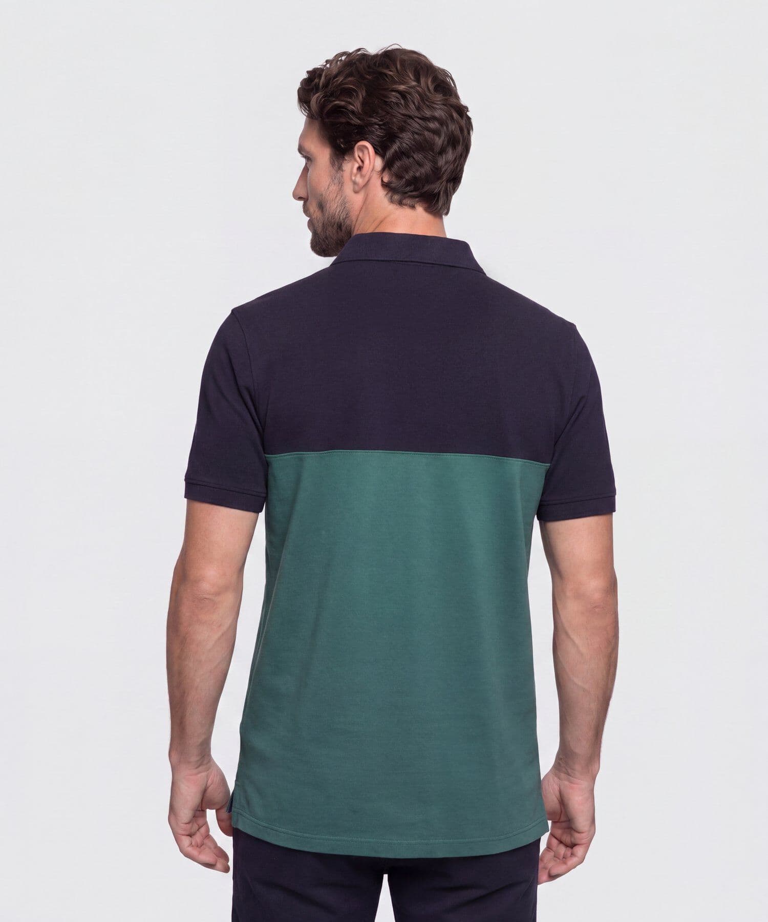 Polo Tierra Edición Lino azul marino para hombre, vista 4