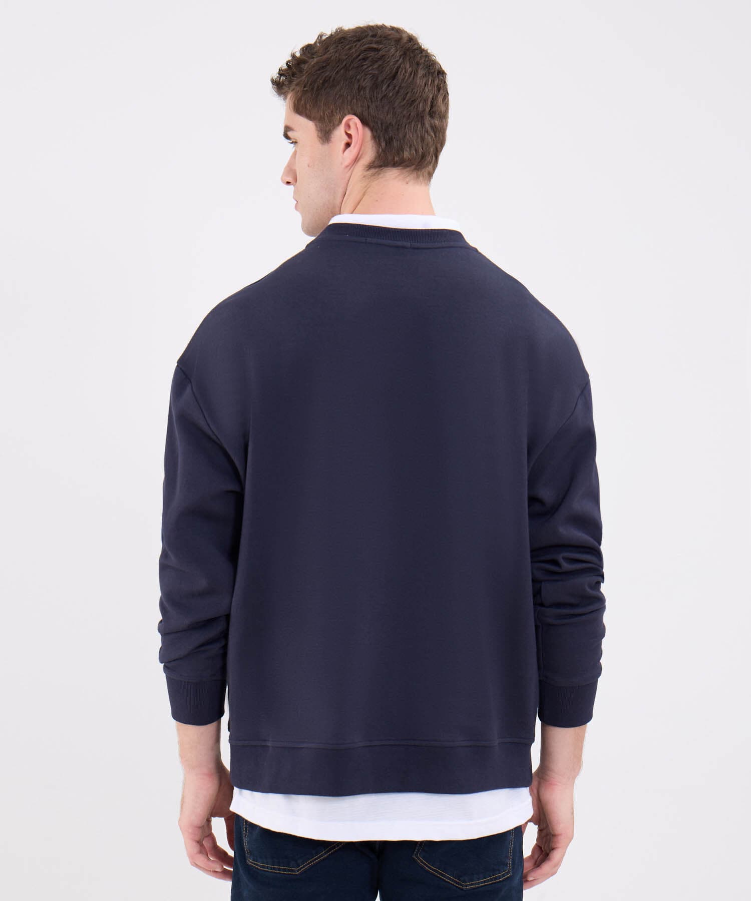 Buzo Renata Minimalista azul marino para hombre, vista 4