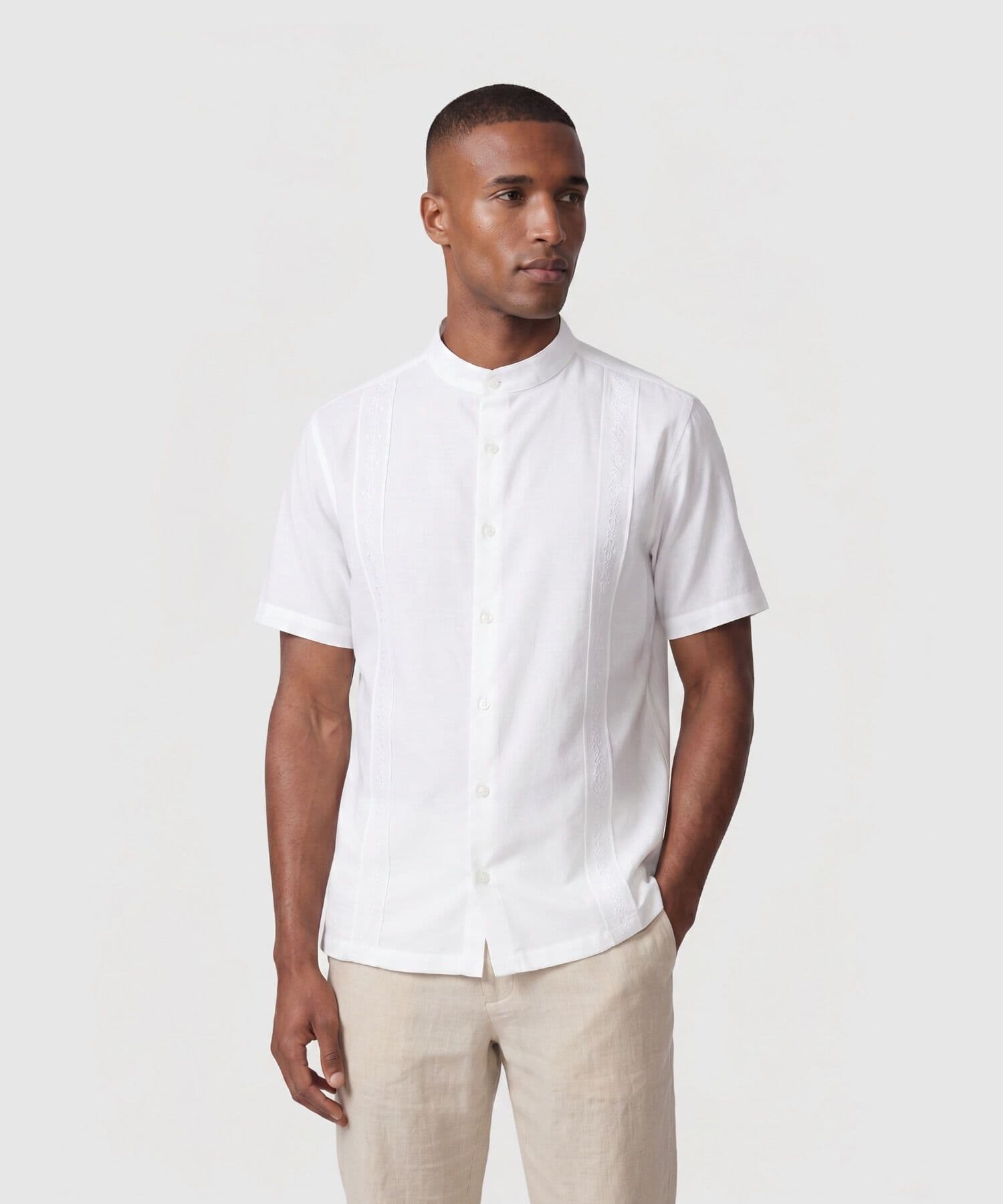 Camisa Elisa Fluido blanco para hombre, vista principal