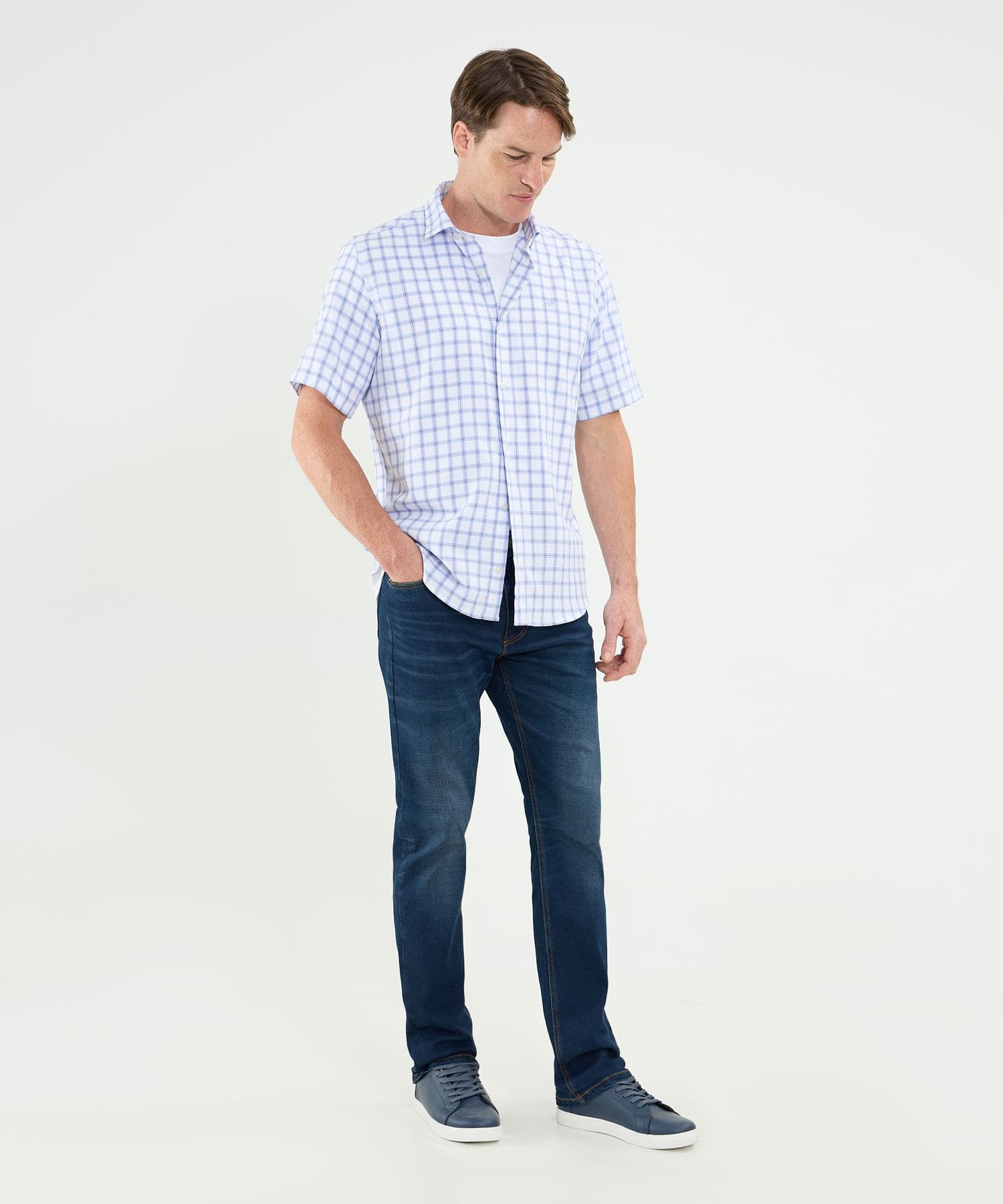 Camisa Brisa Contemporáneo blanco para hombre, vista 2