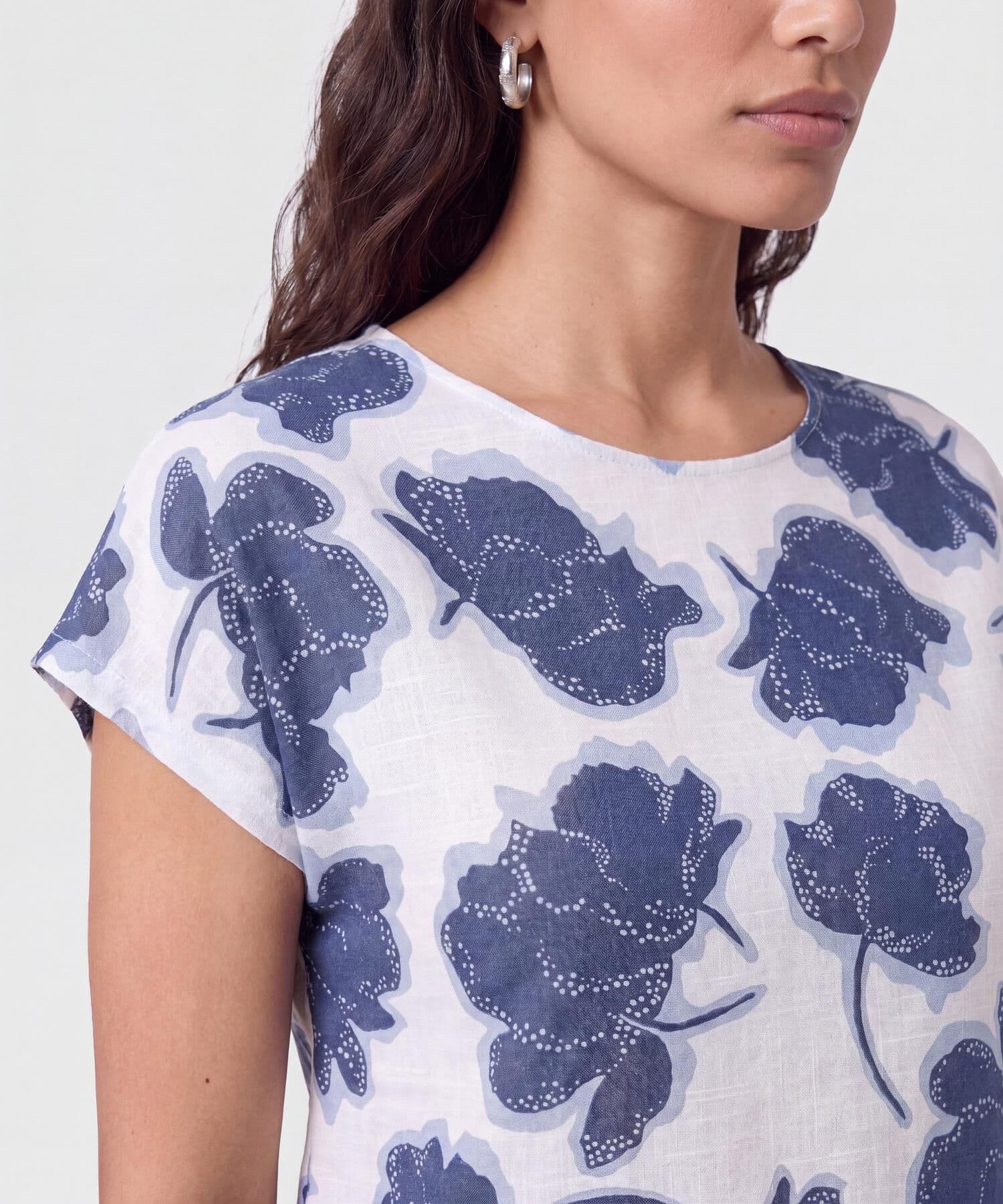 Blusa Palma Sastre azul marino para mujer, vista 3