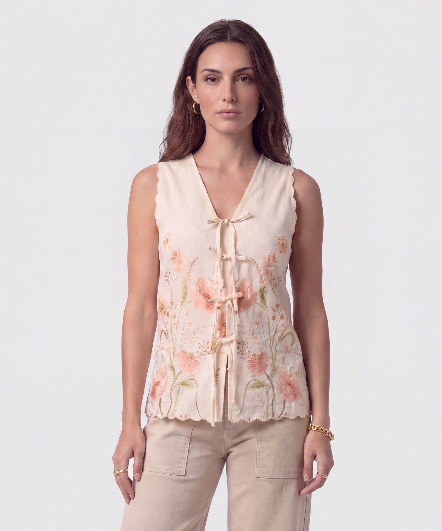 Blusa Elisa Clásico rosa empolvado para mujer, vista principal