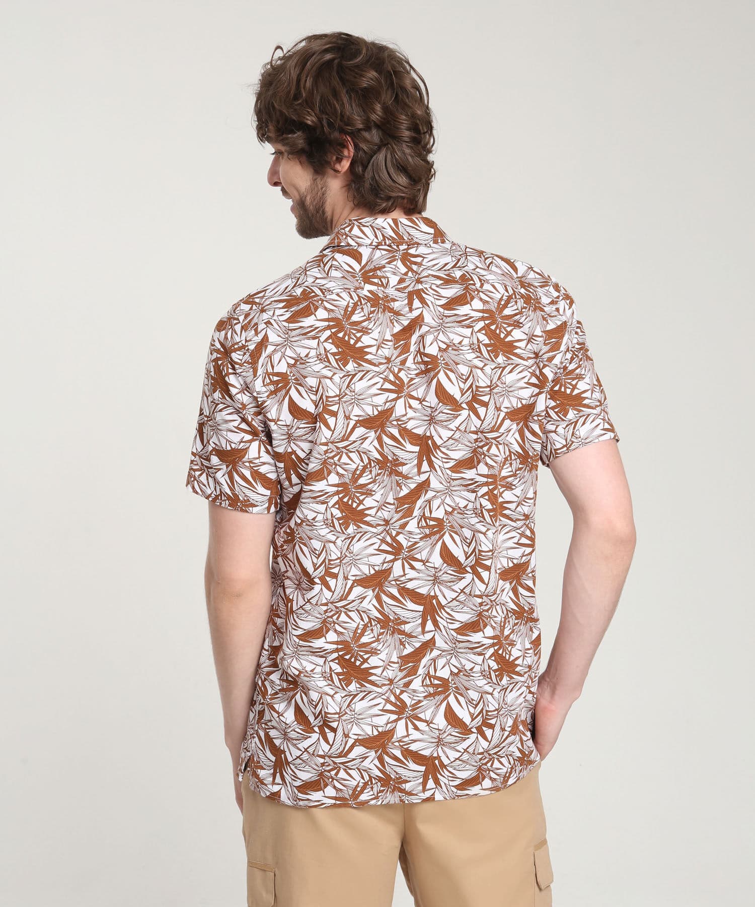 Camisa Cedro Ligero verde botella para hombre, vista 3