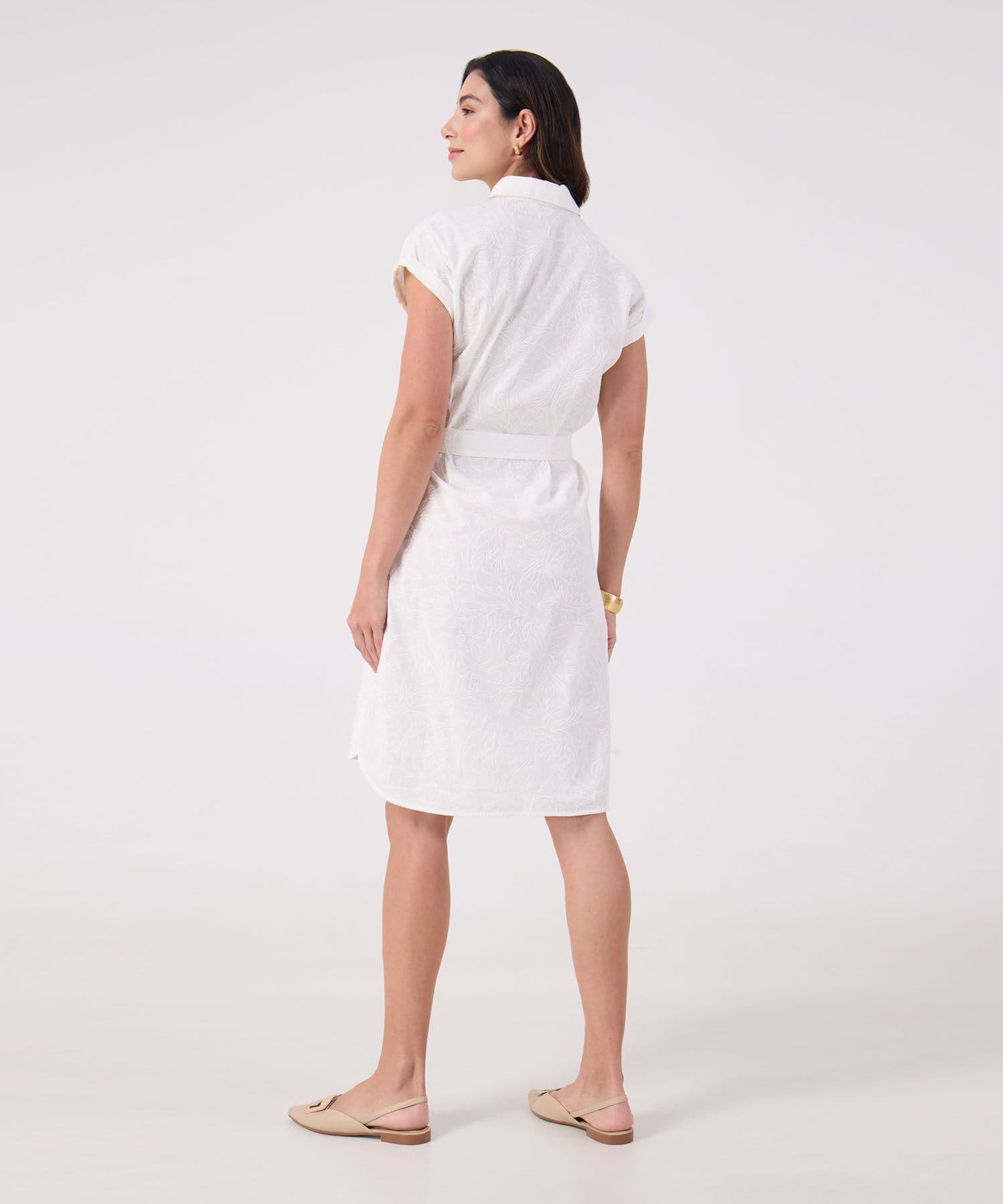 Vestido Renata Edición Índigo blanco para mujer, vista 4