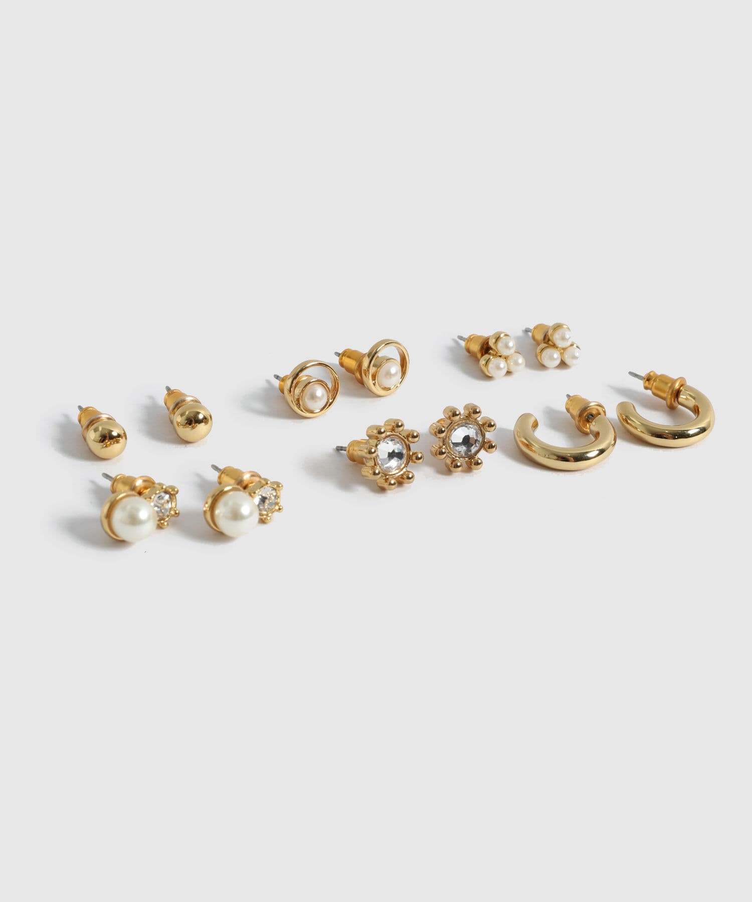 Aretes Cedro Esencial dorado, vista 3