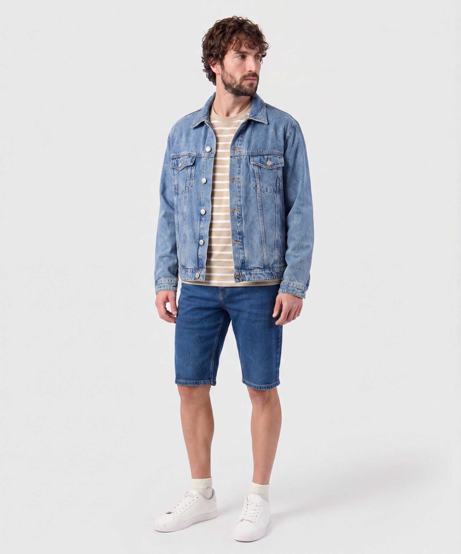 Bermuda Encanto Clásico azul marino para hombre, vista 2