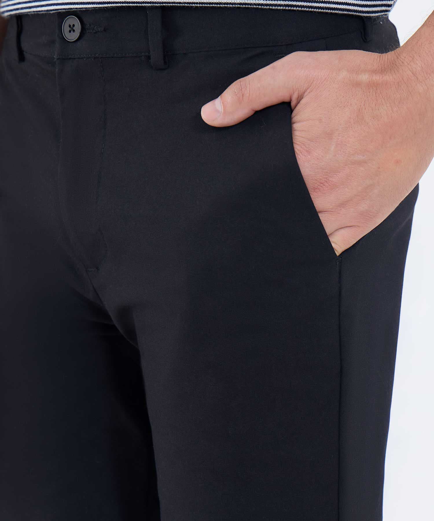 Pantalón Dalia Contemporáneo negro para hombre, vista 3