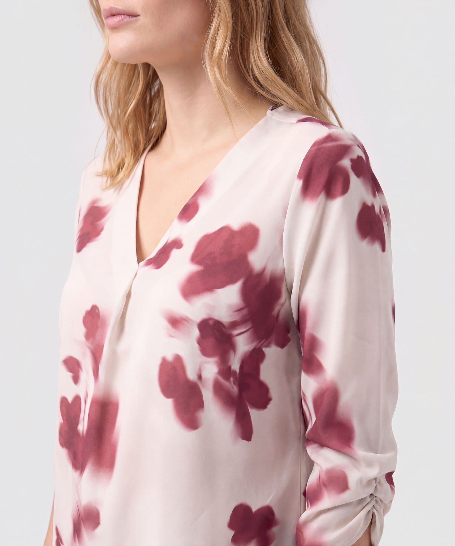 Blusa Flora Clásico marfil para mujer, vista 3