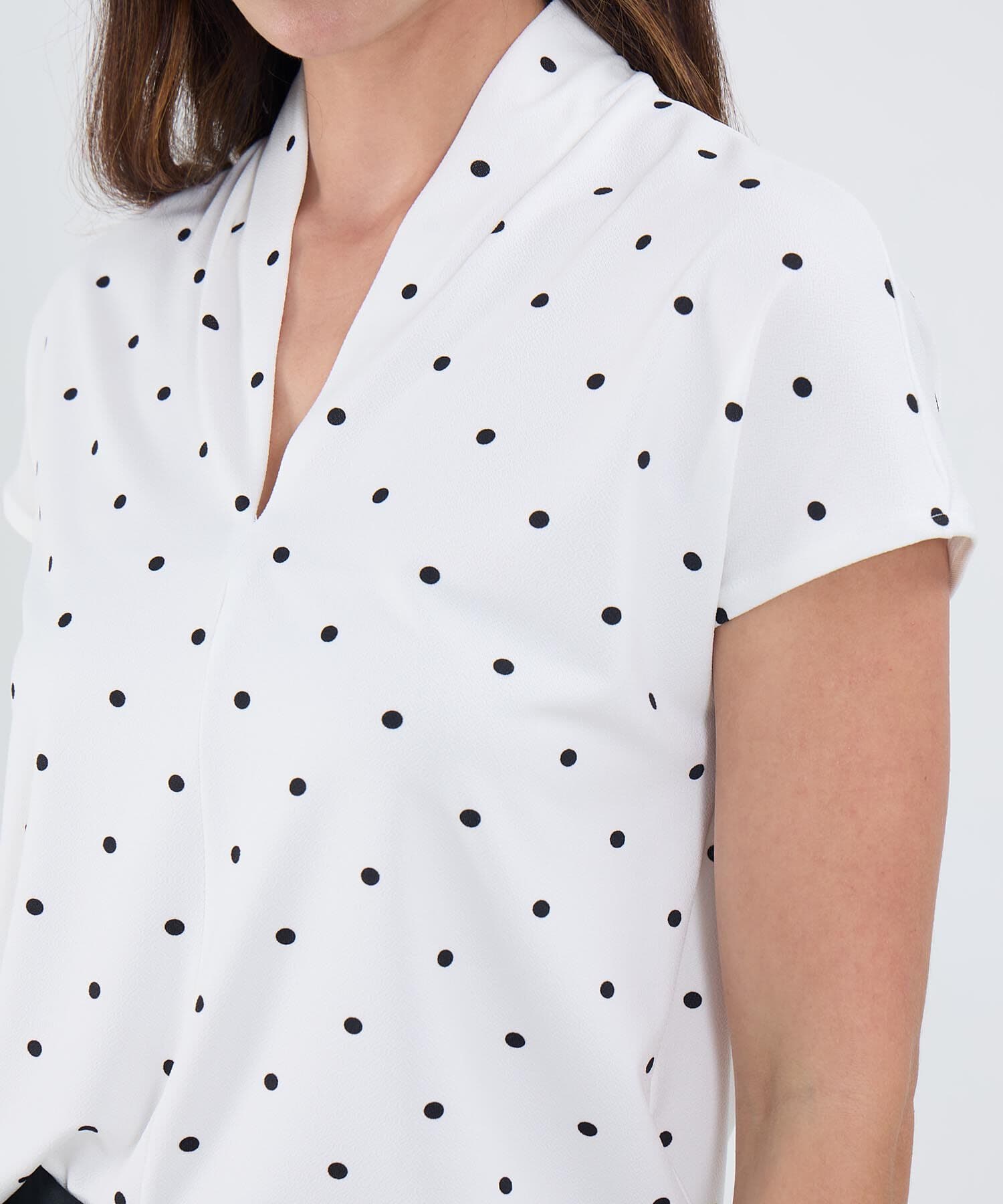 Camiseta Andina Relajado blanco para mujer, vista 3