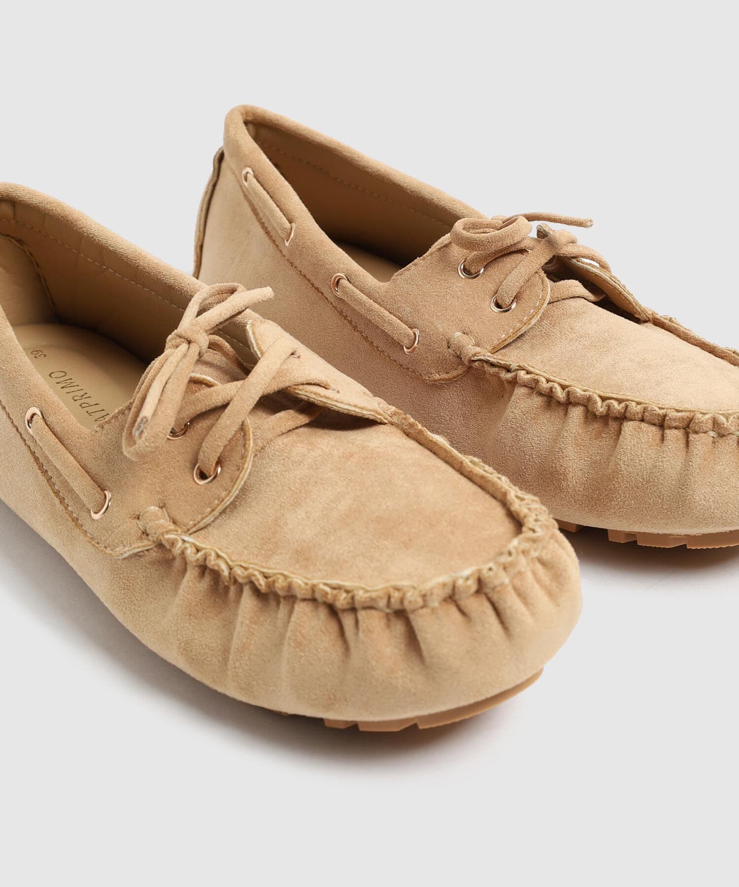 Mocasines Azahar Minimalista café para mujer, vista 3