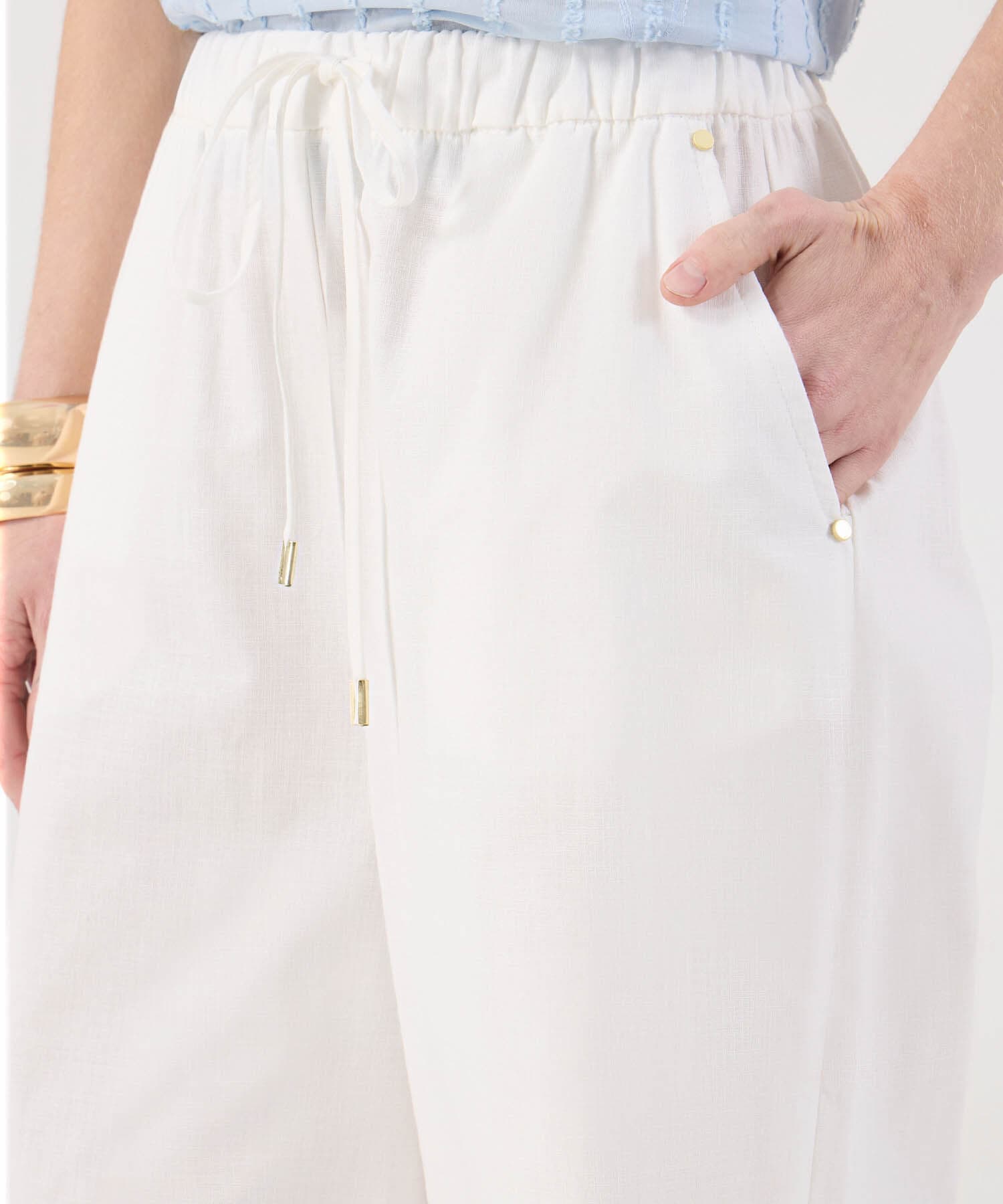 Pantalón Aura de Noche blanco para mujer, vista 3