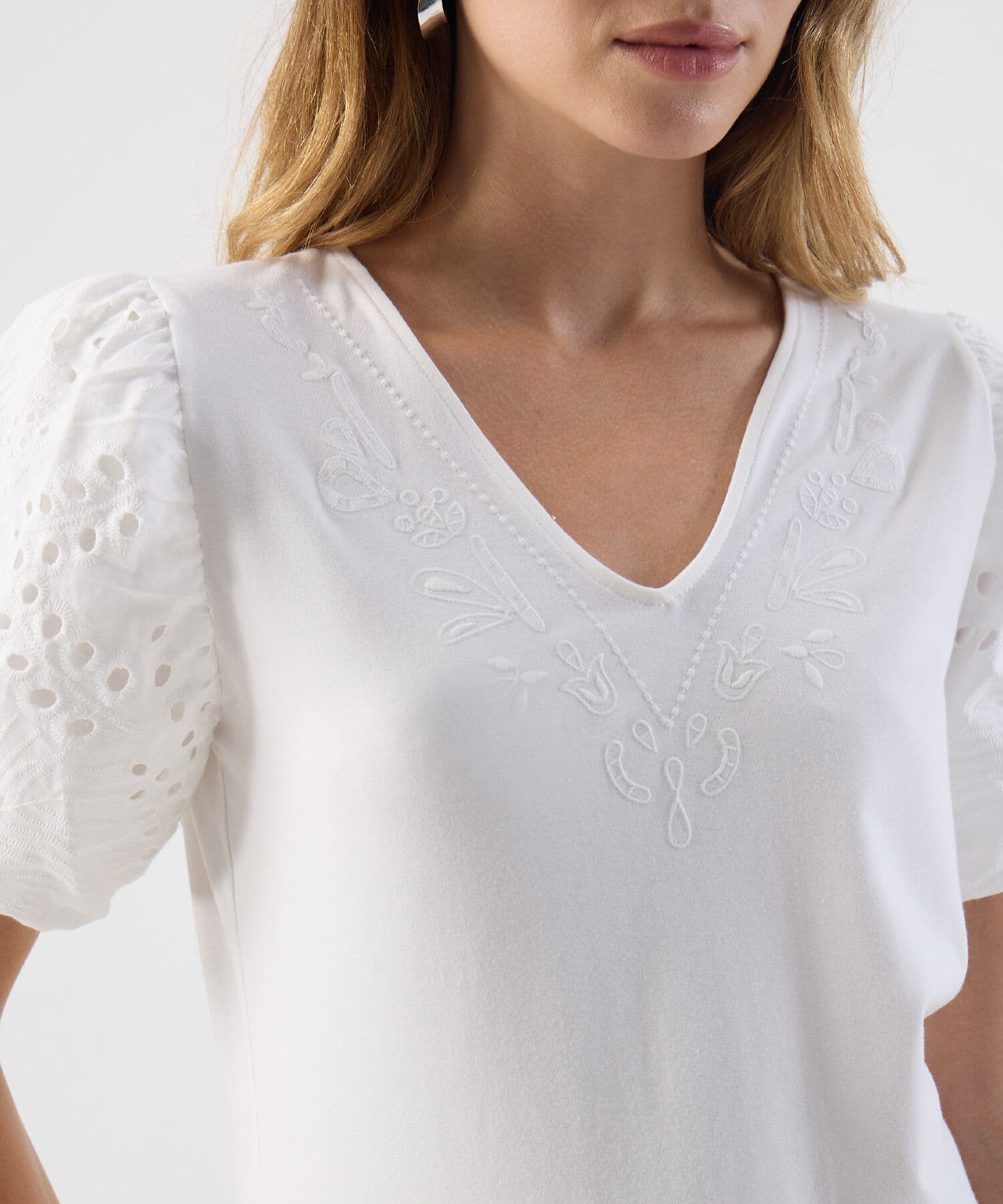 Camiseta Río de Noche blanco para mujer, vista 3