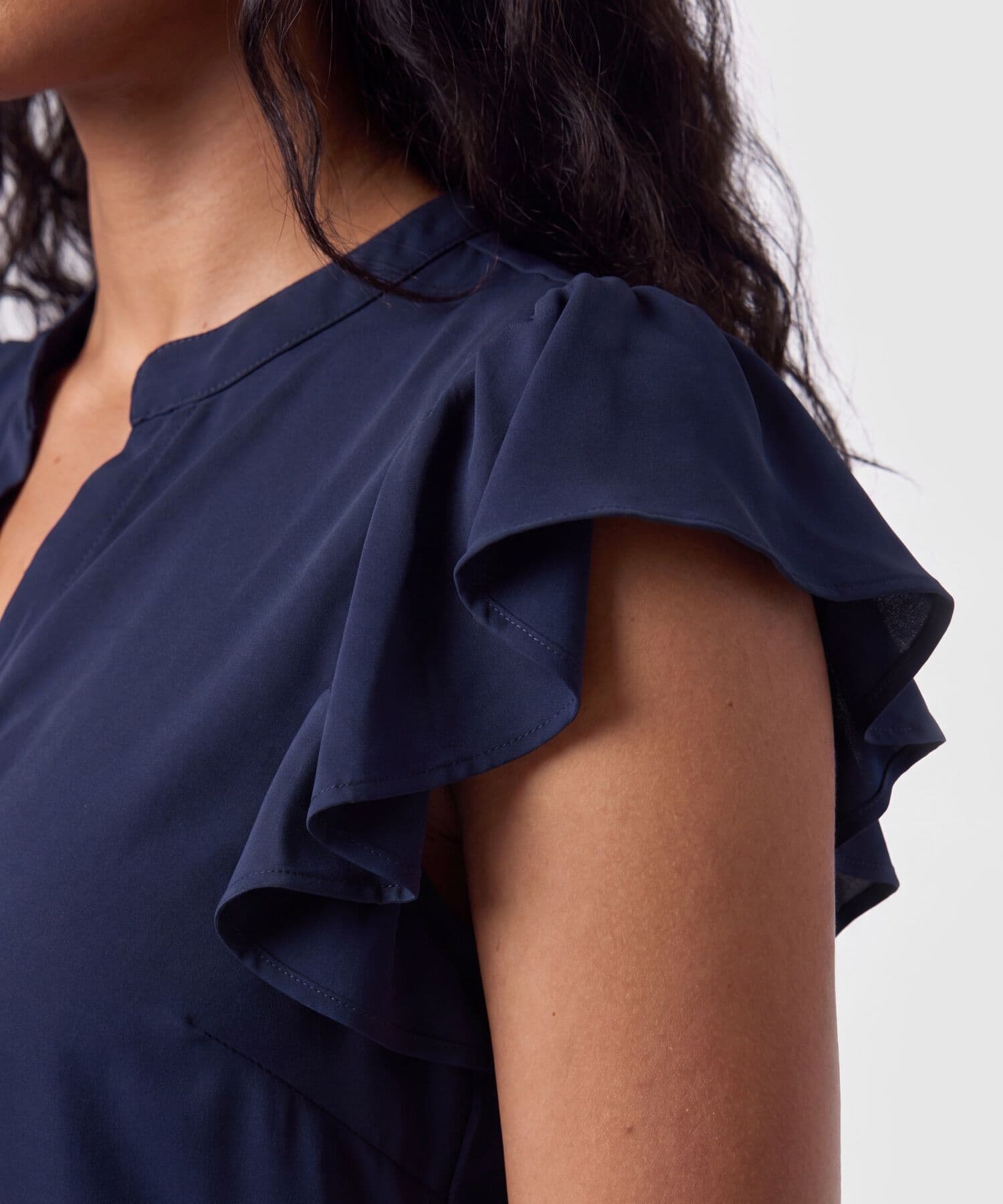 Blusa Selva de Ciudad azul marino para mujer, vista 3