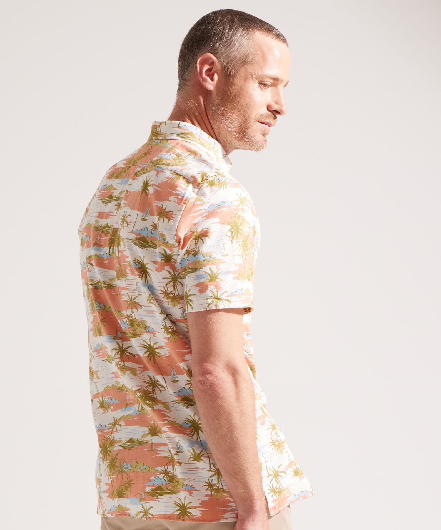Camisa Oliva Edición Índigo naranja para hombre, vista 3
