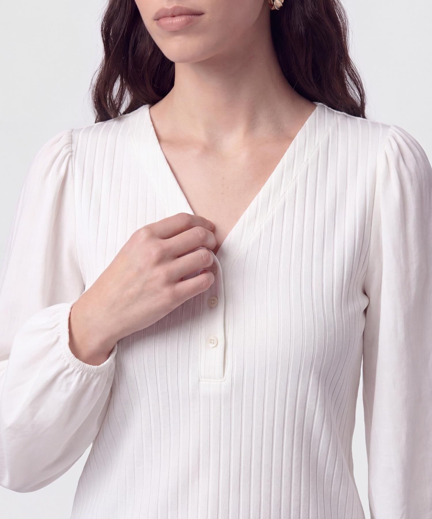 Camiseta Coral Ligero blanco para mujer, vista 3