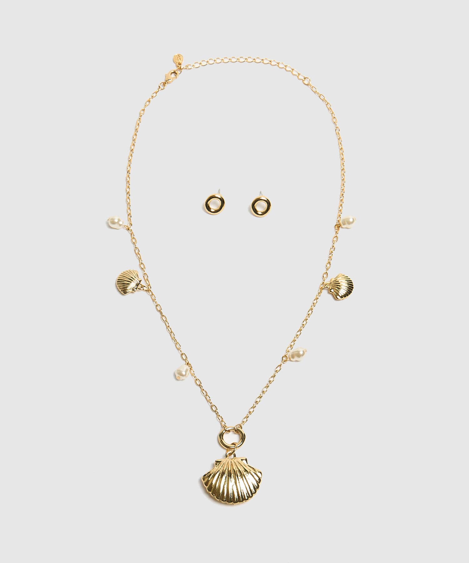 Aretes Salina Edición Lino dorado para mujer, vista principal